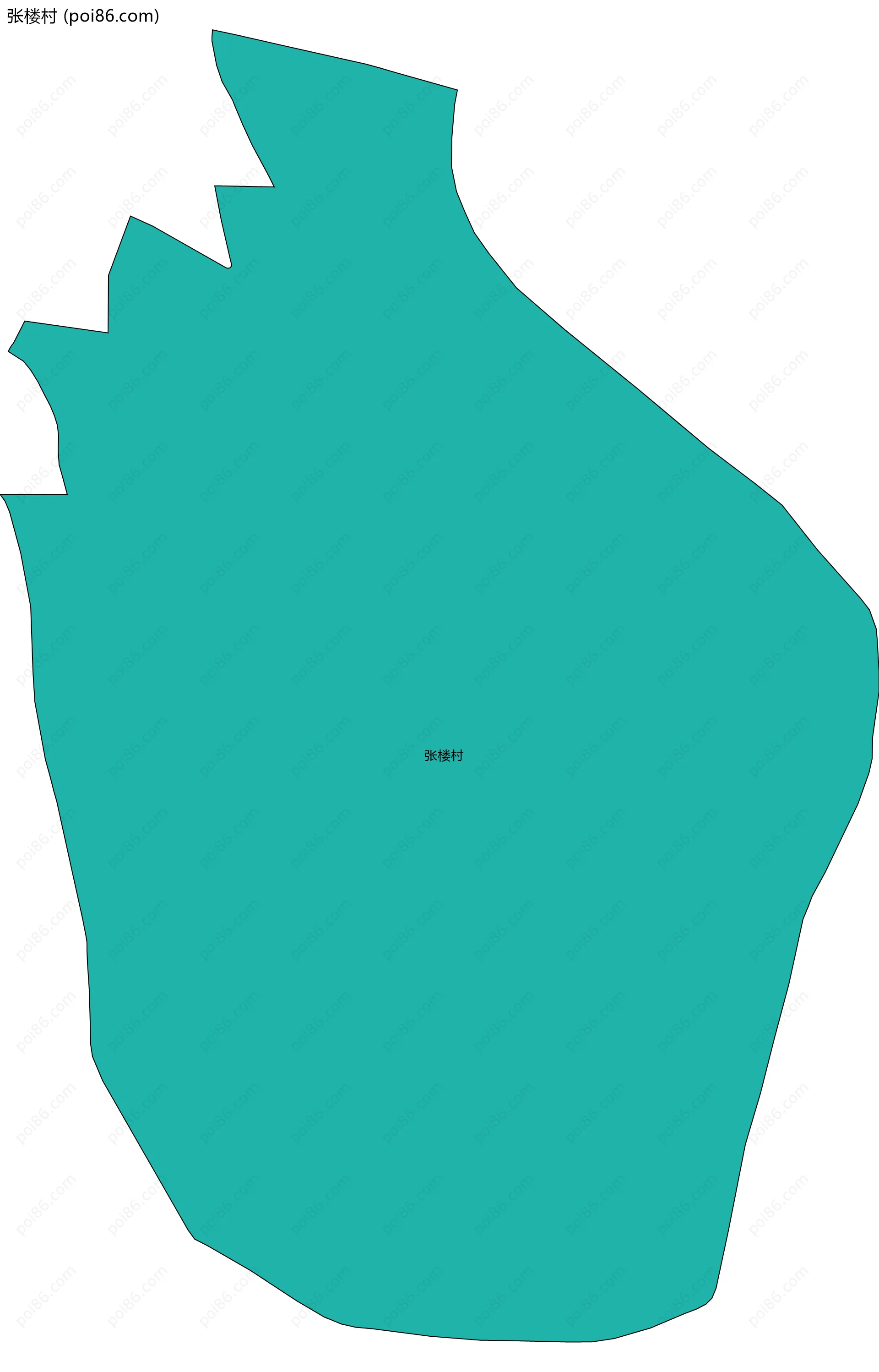 张楼村边界地图