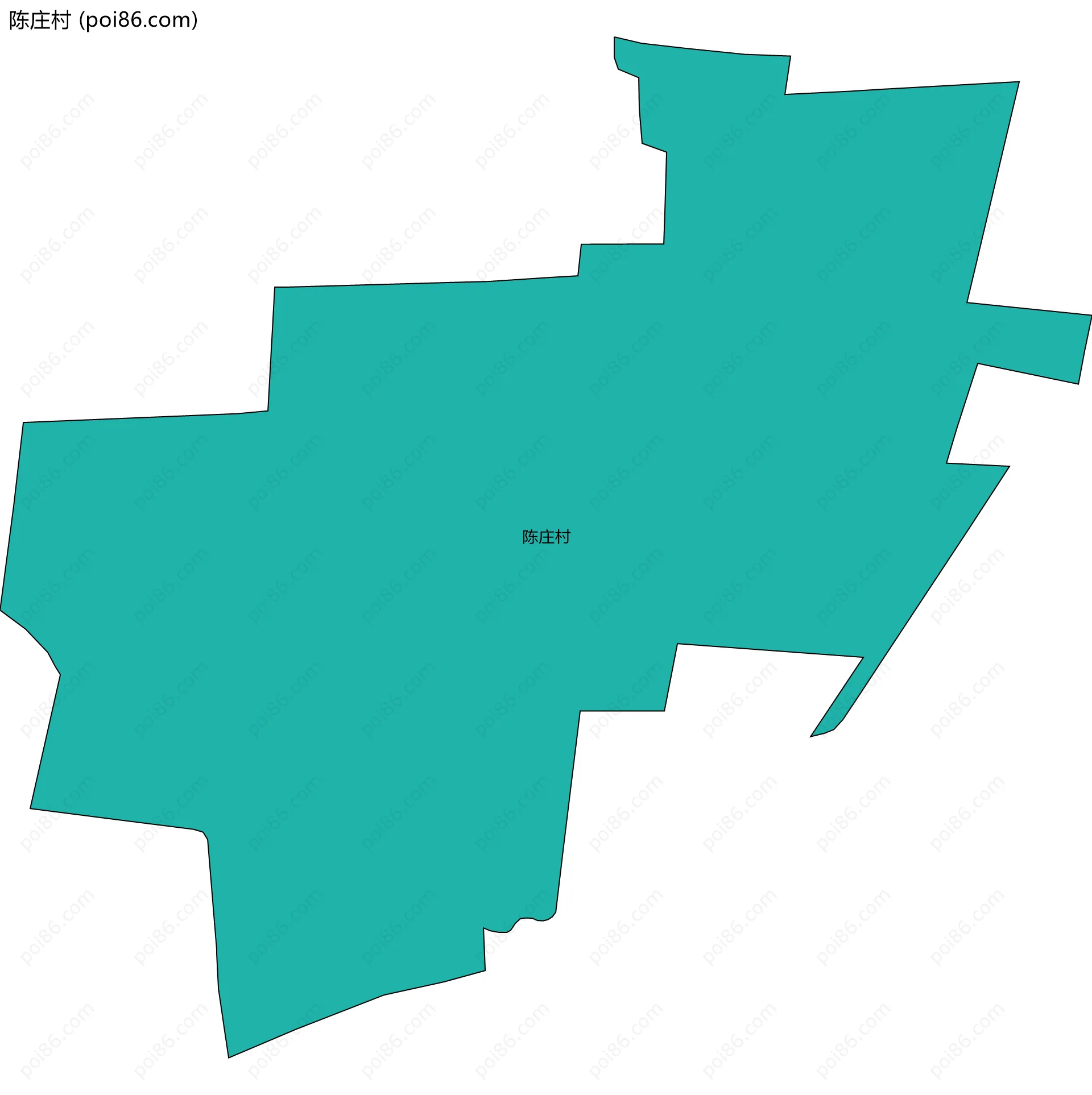 陈庄村边界地图