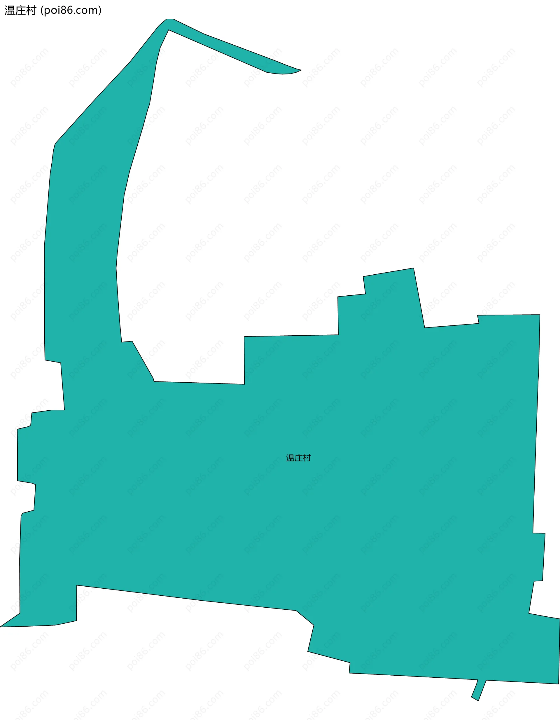 温庄村边界地图