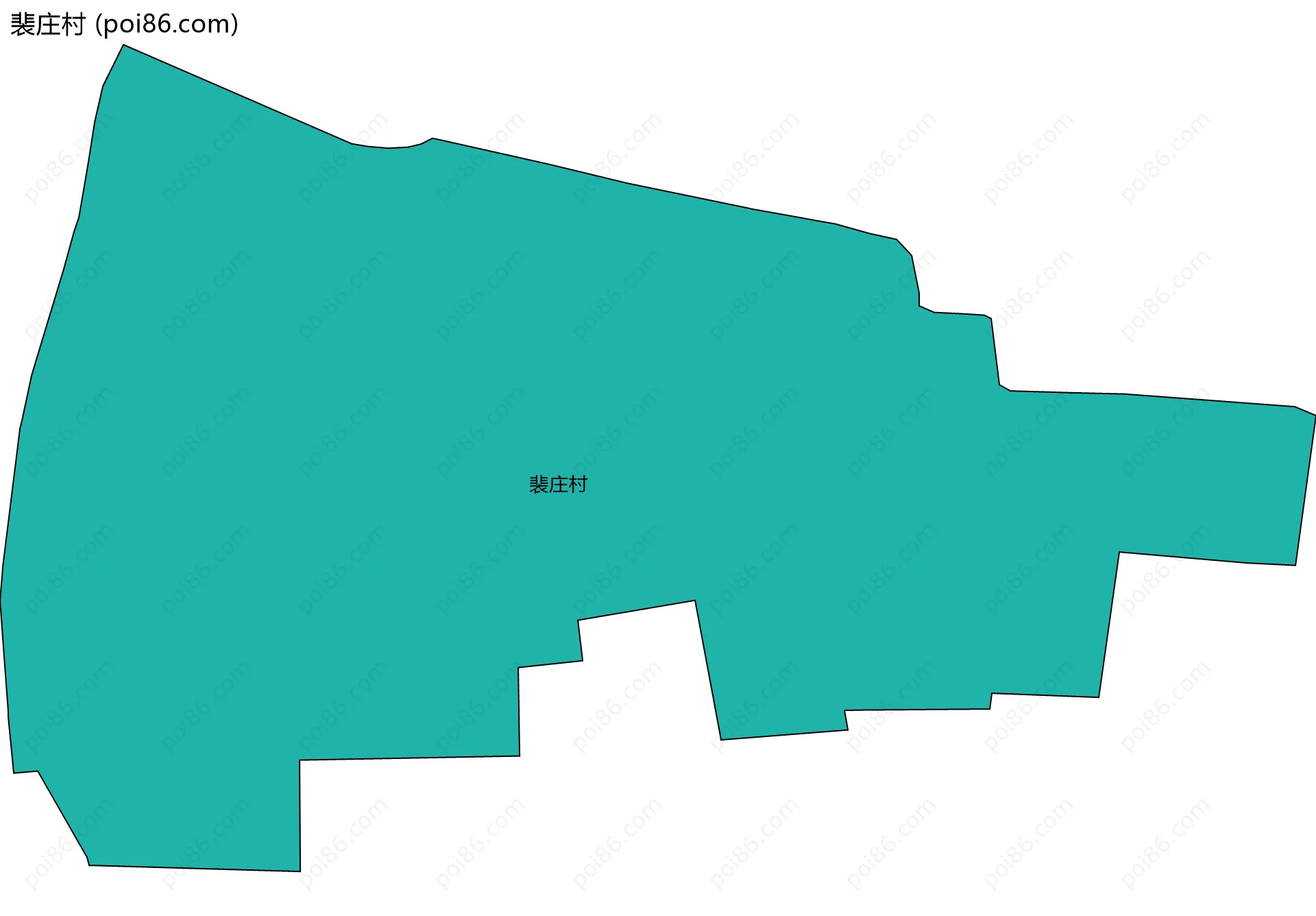 裴庄村边界地图