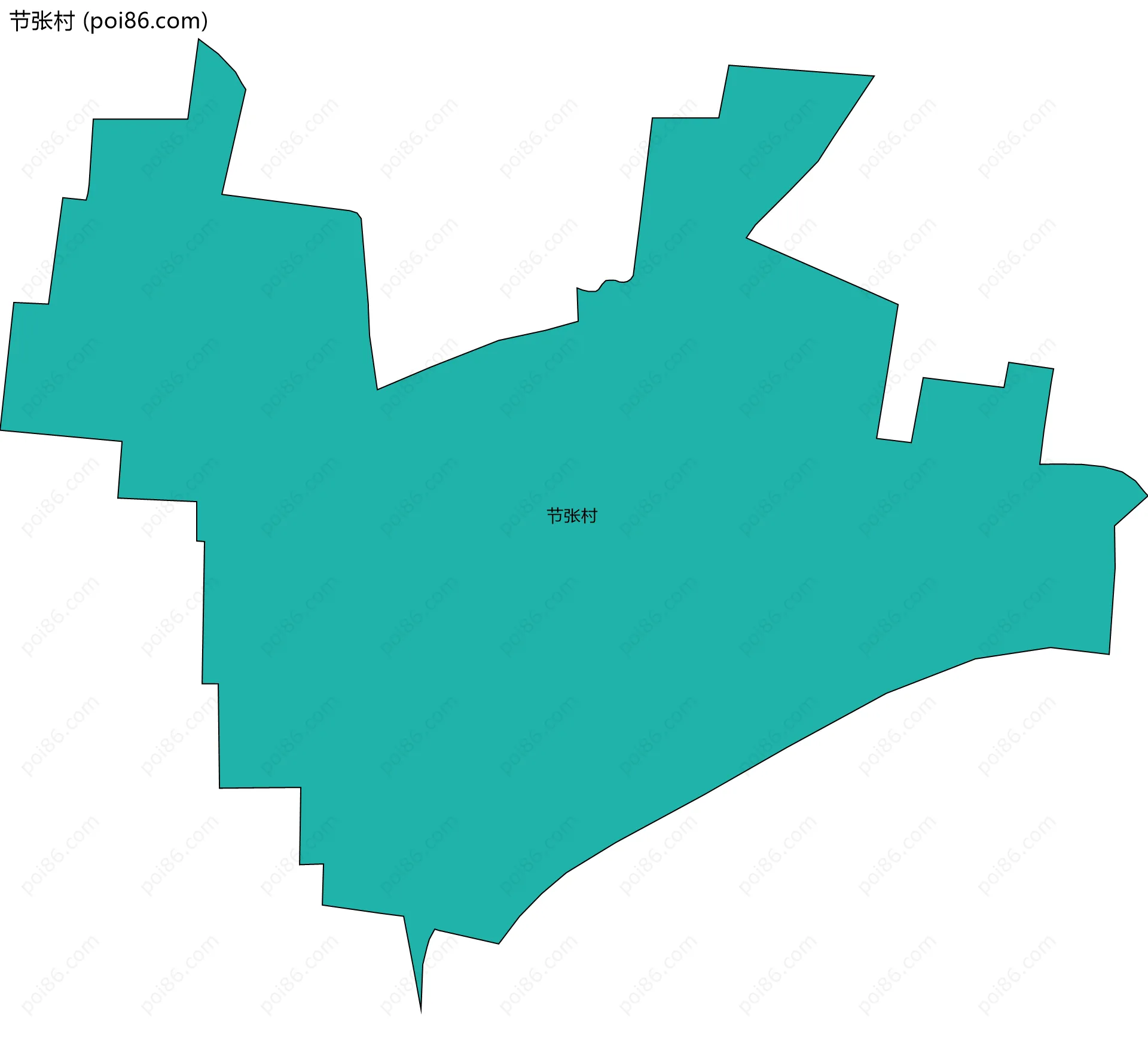 节张村边界地图