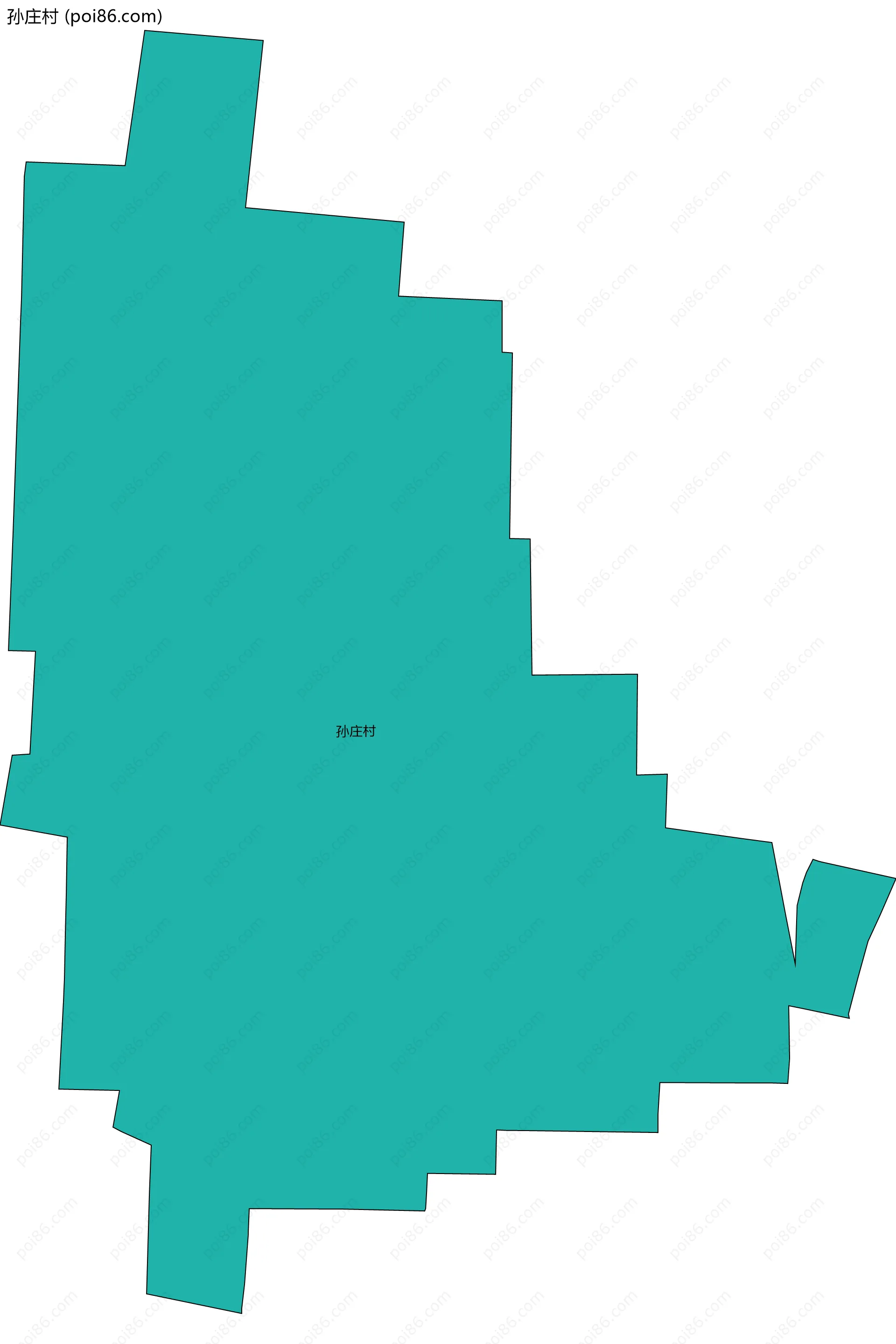 孙庄村边界地图