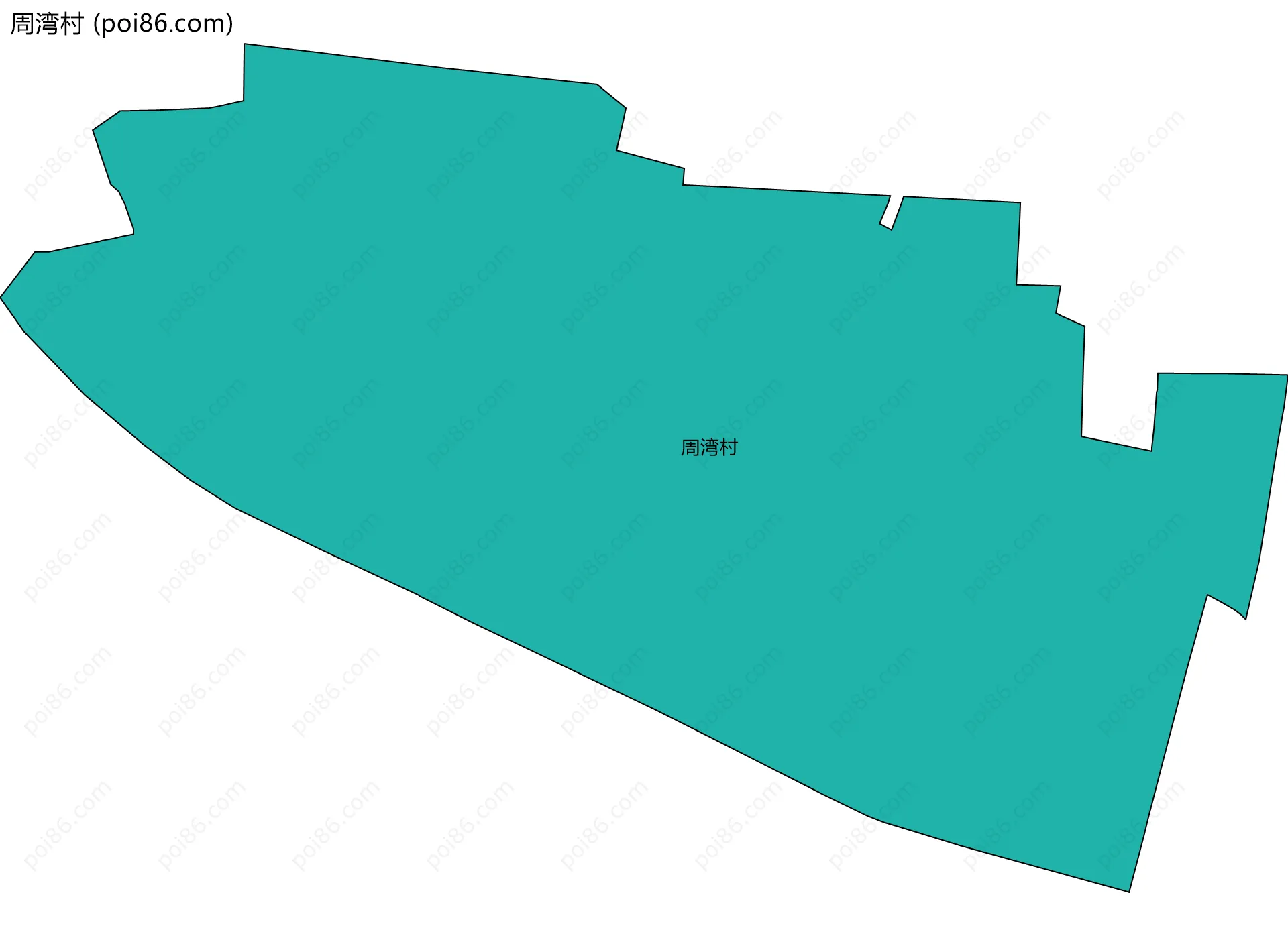 周湾村边界地图