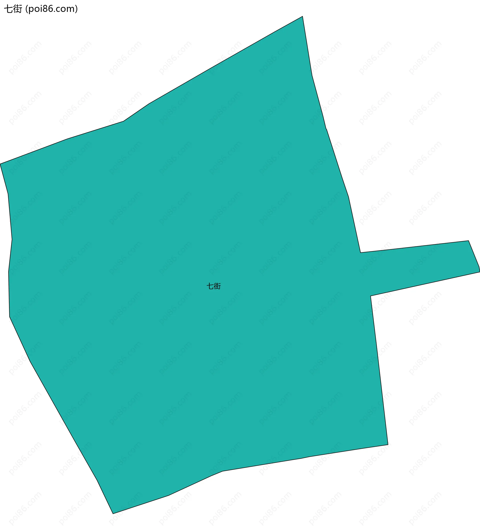 七街边界地图