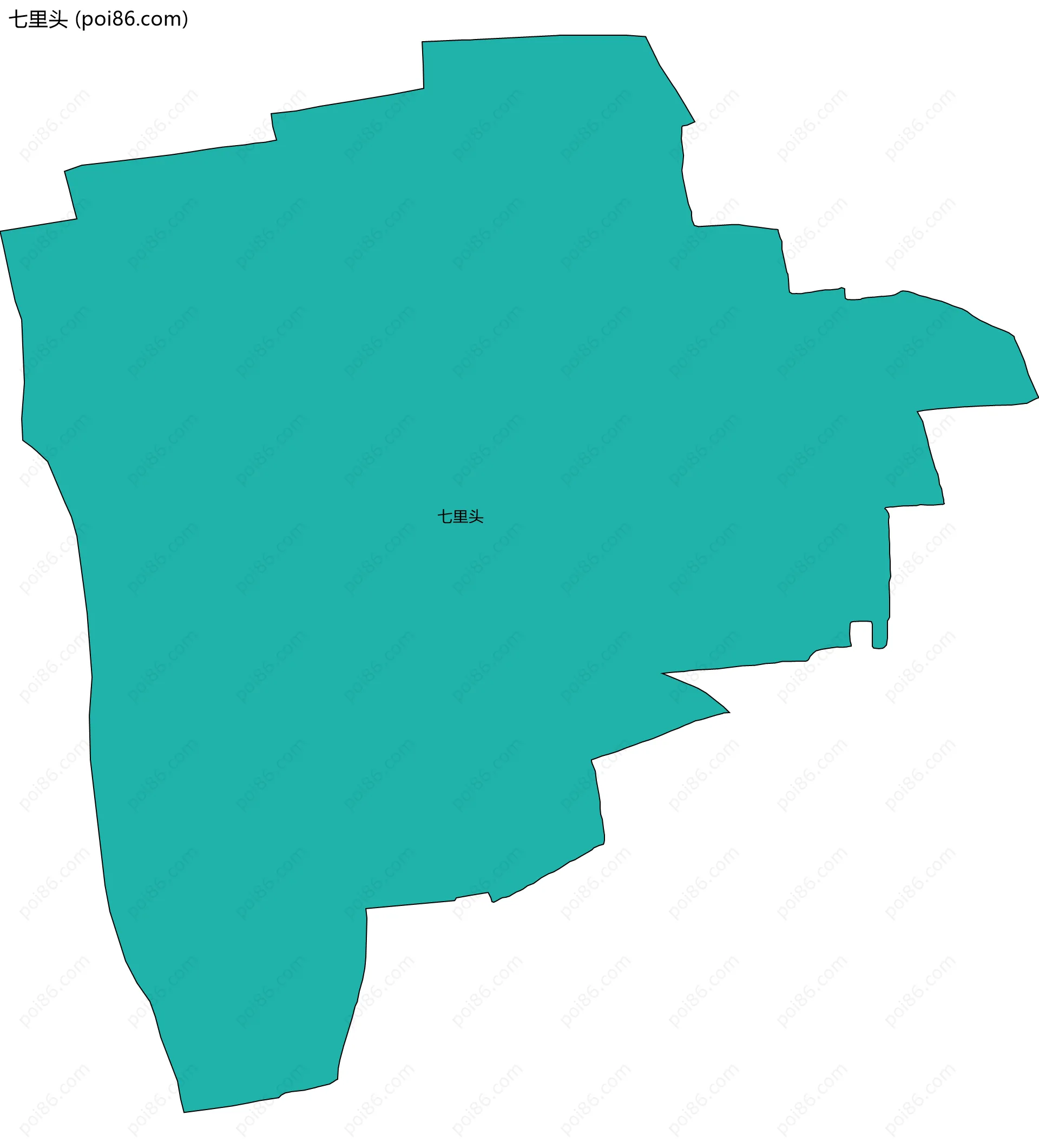 七里头边界地图