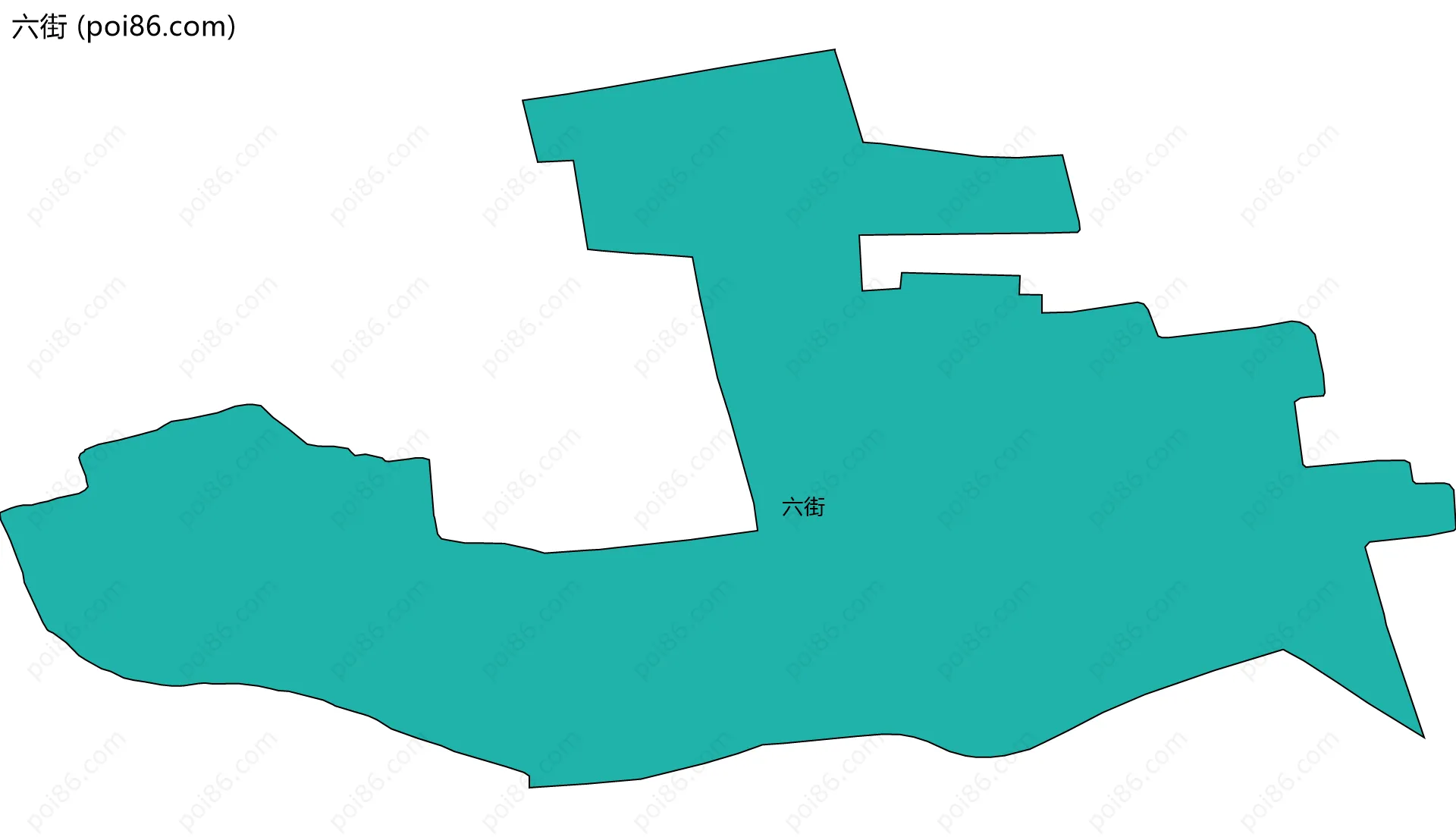六街边界地图
