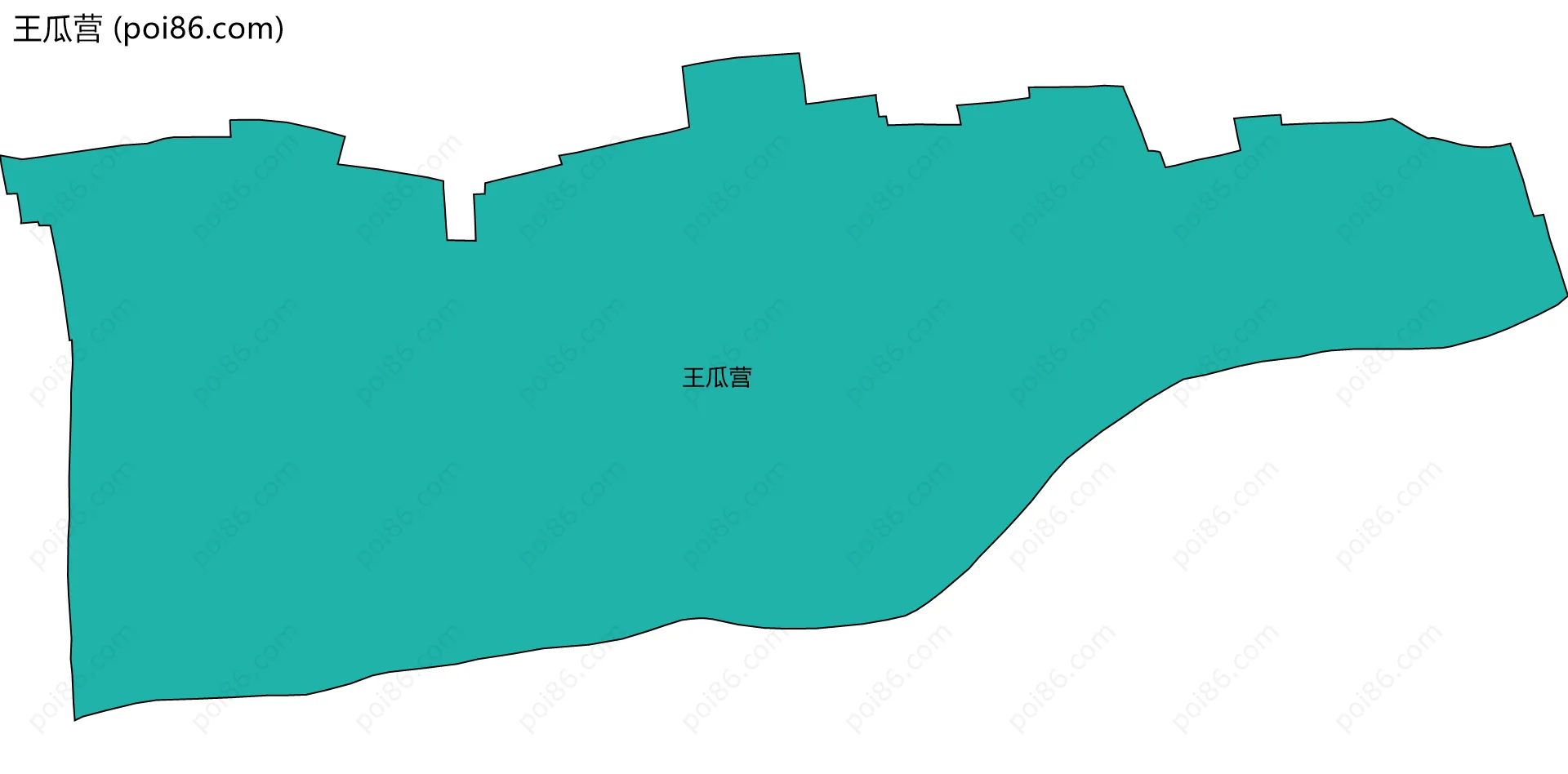 王瓜营边界地图