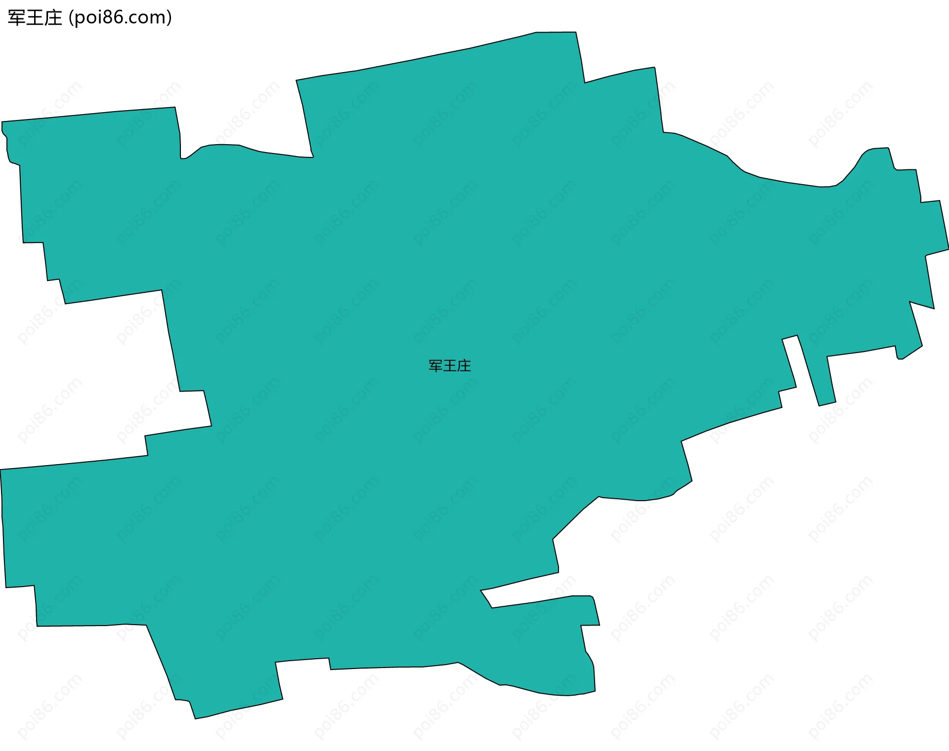 军王庄边界地图