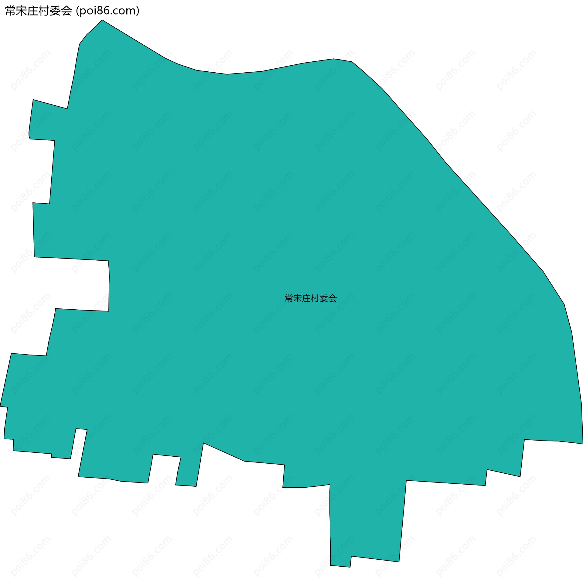 常宋庄村委会边界地图
