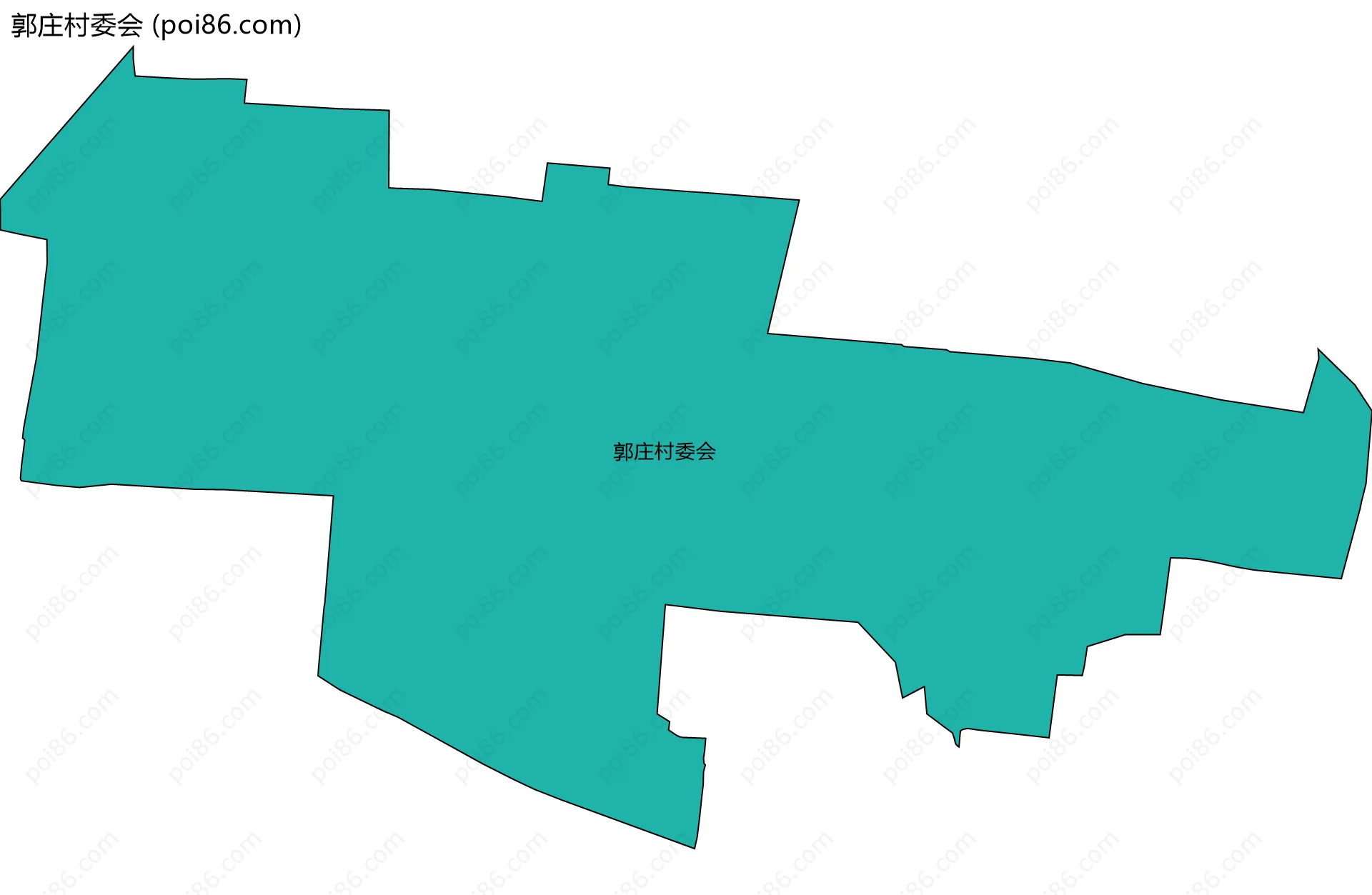 郭庄村委会边界地图
