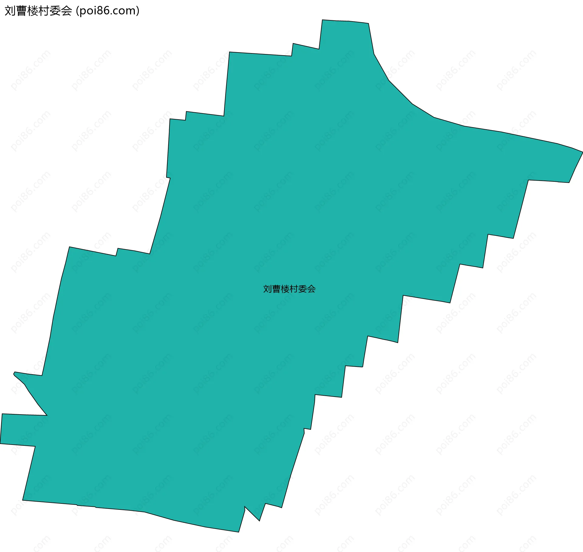 刘曹楼村委会边界地图