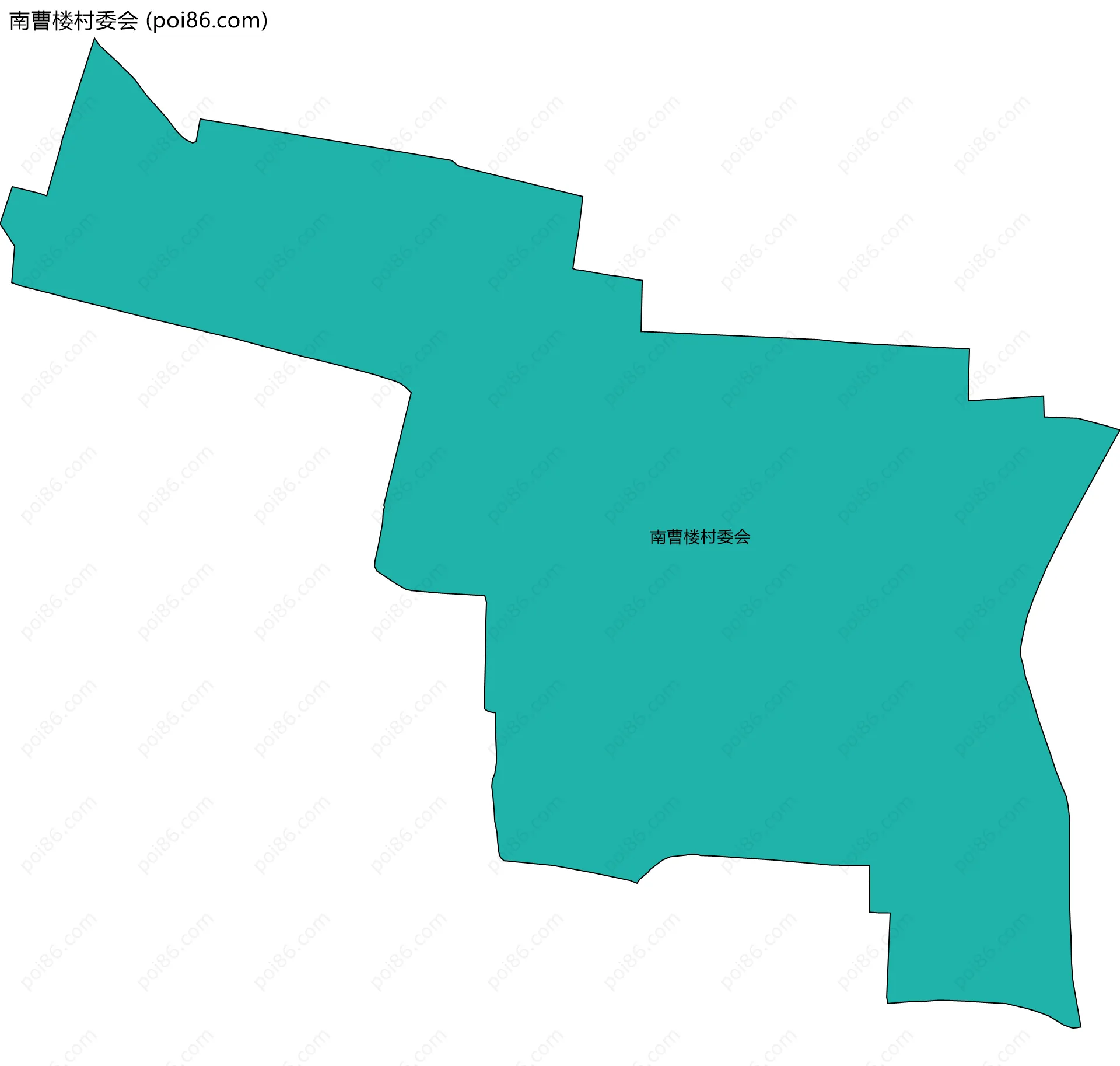 南曹楼村委会边界地图
