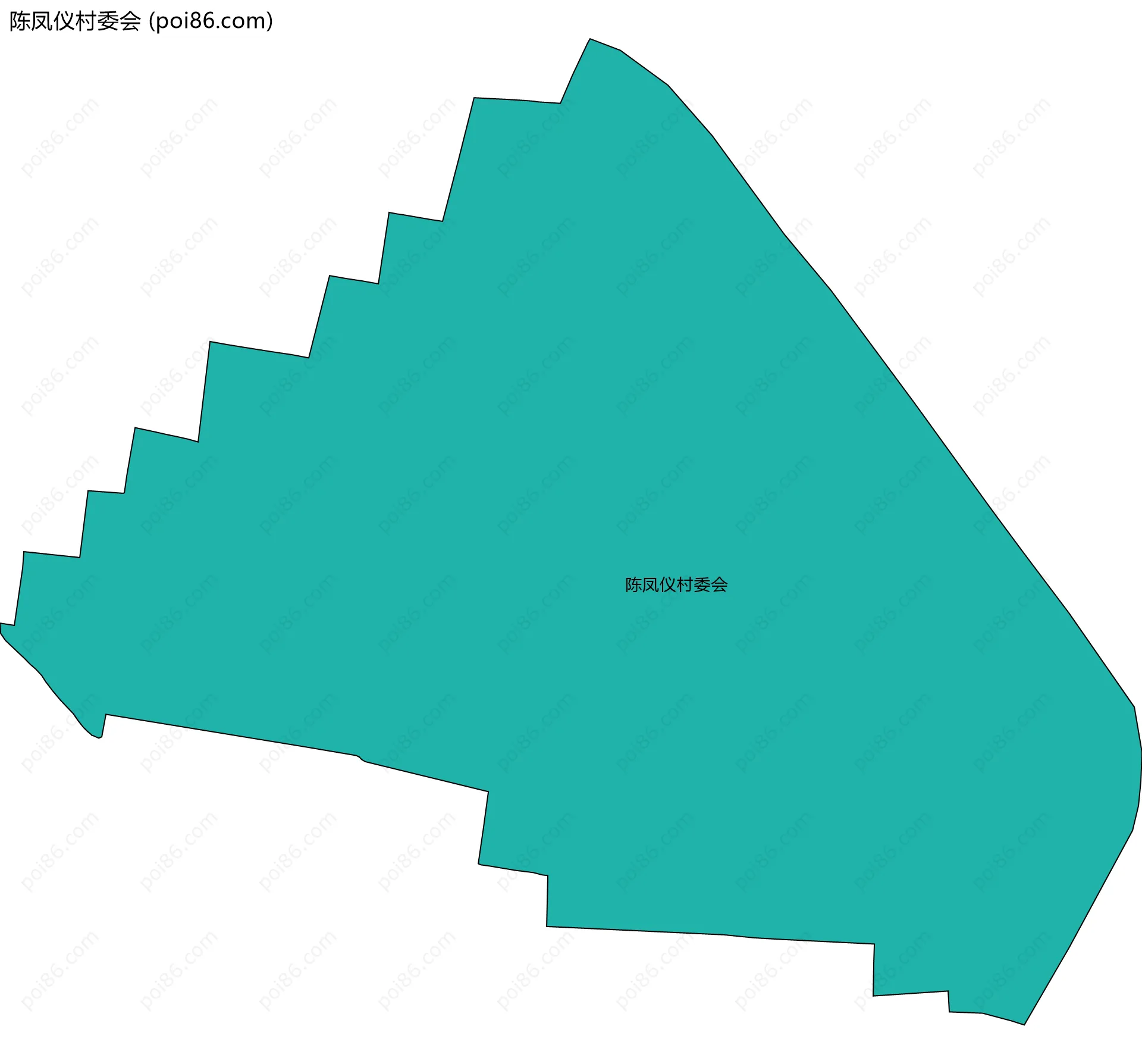 陈凤仪村委会边界地图