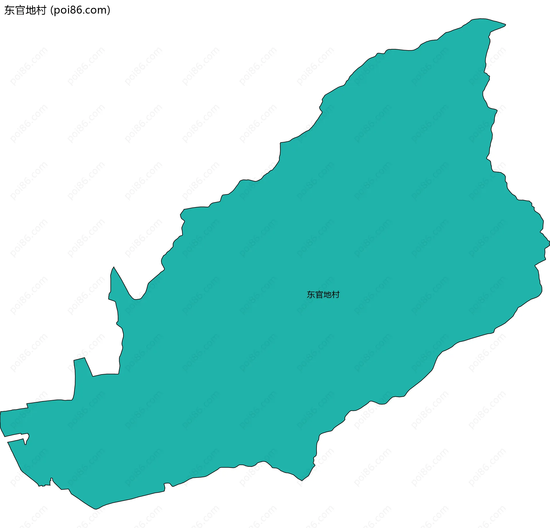 东官地村边界地图