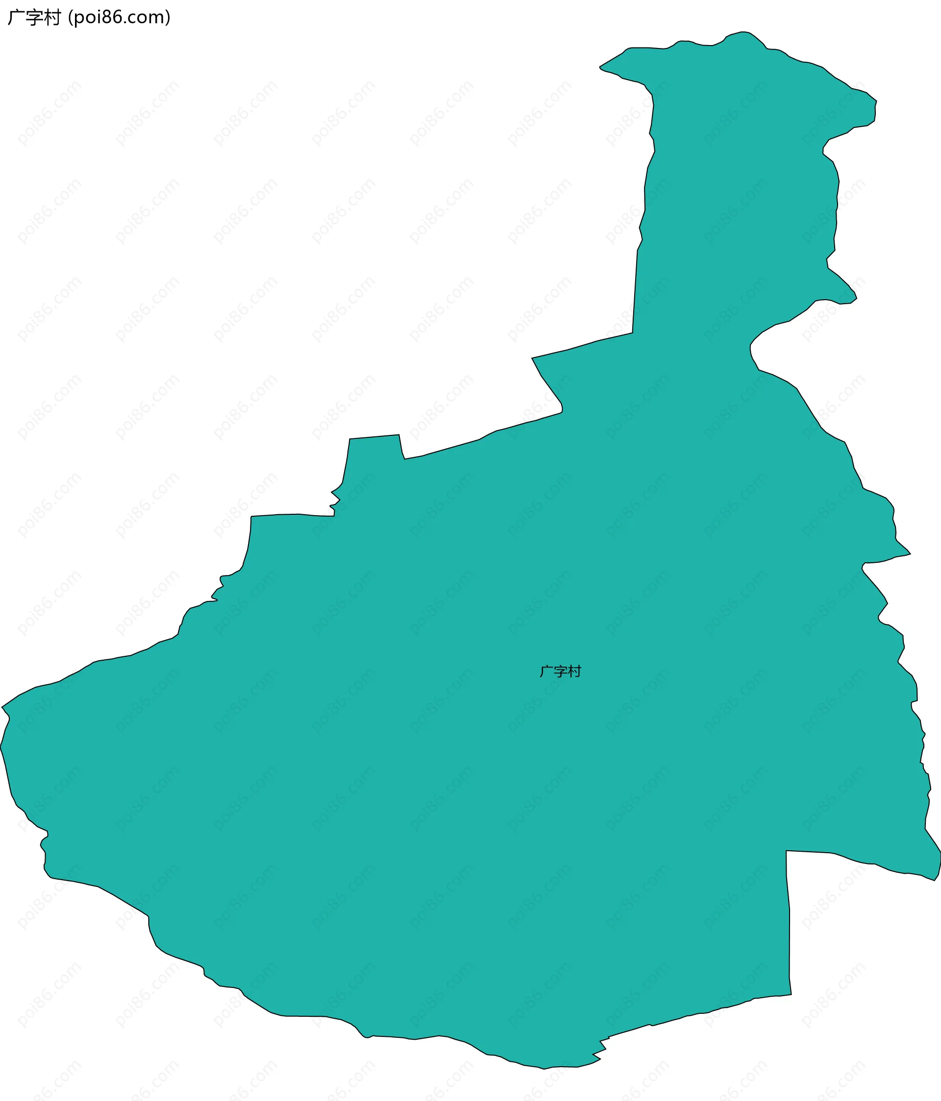 广字村边界地图