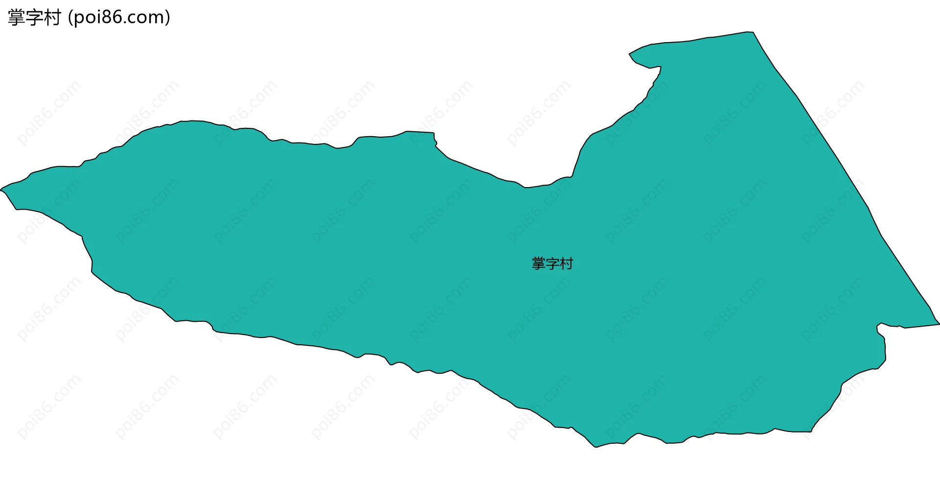 掌字村边界地图