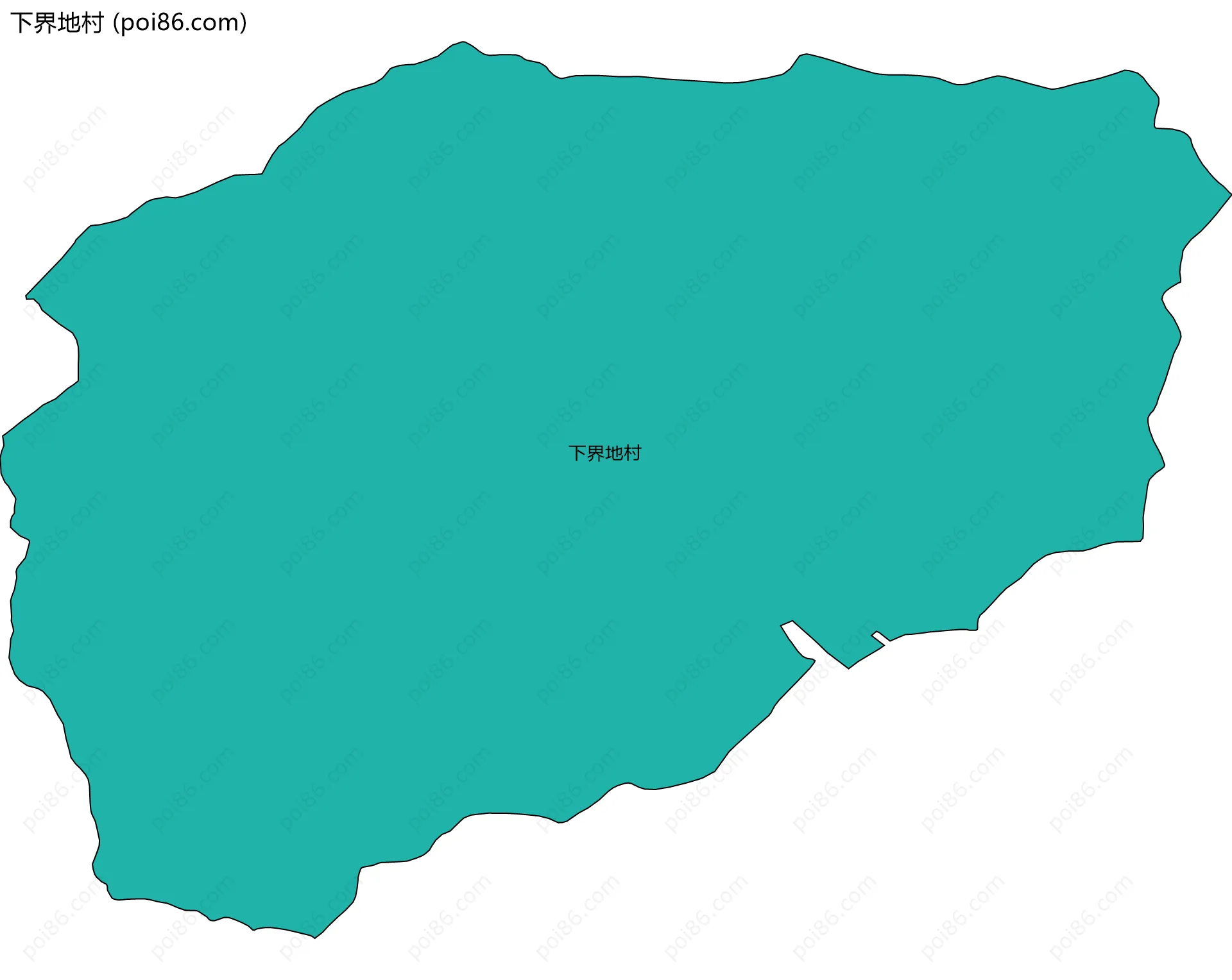 下界地村边界地图