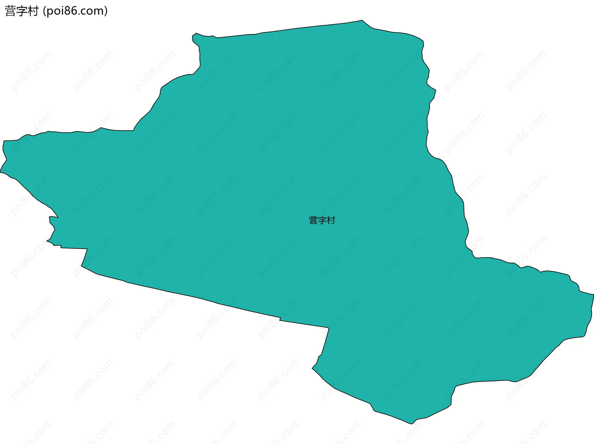 营字村边界地图