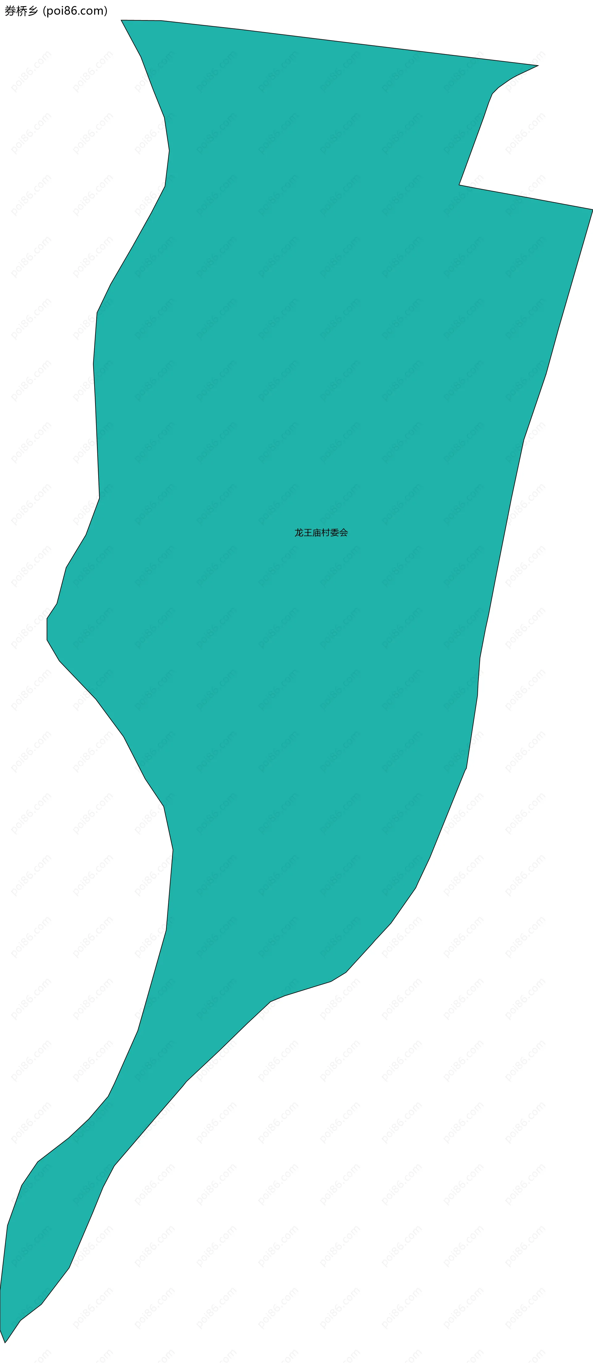 券桥乡边界地图(五级行政区划)