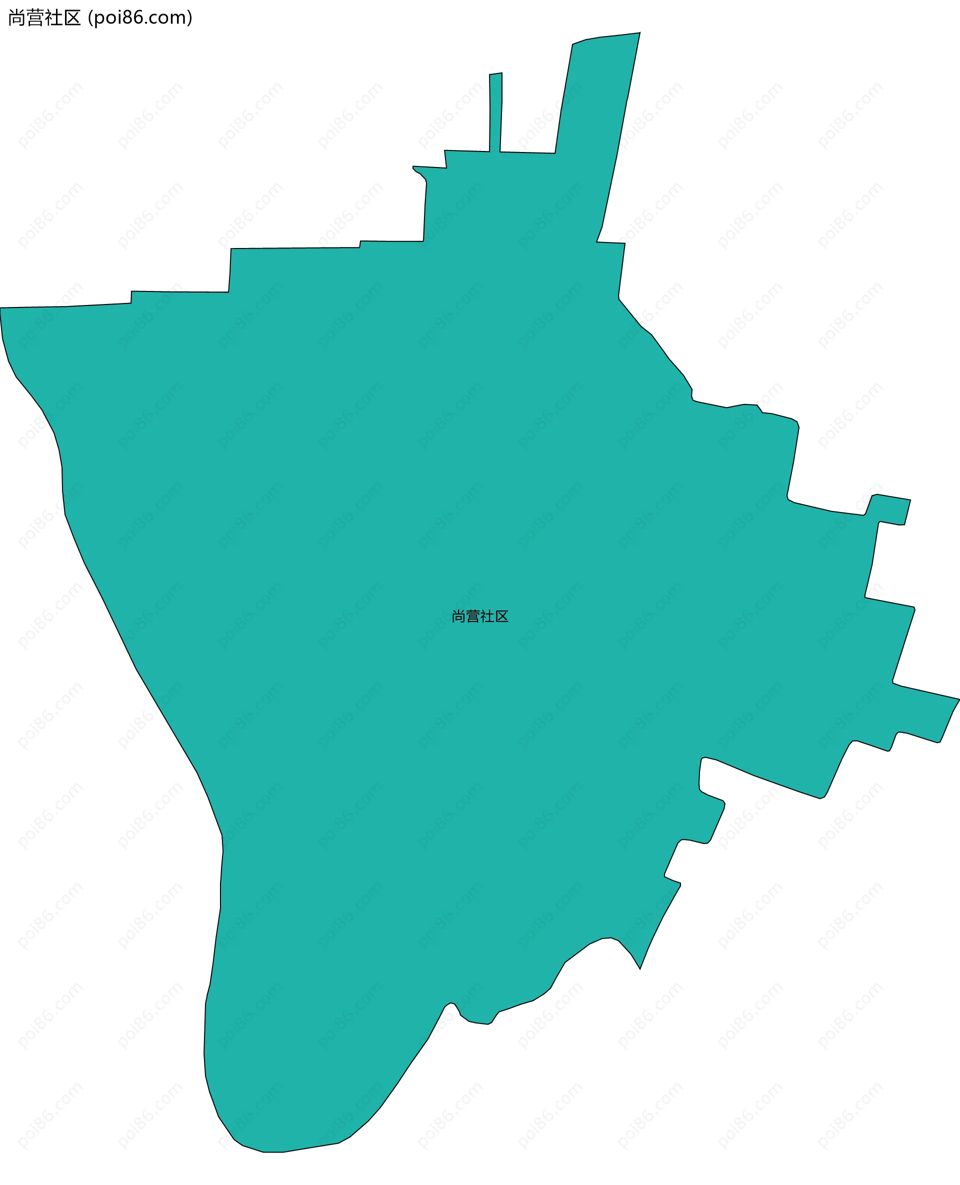 尚营社区边界地图