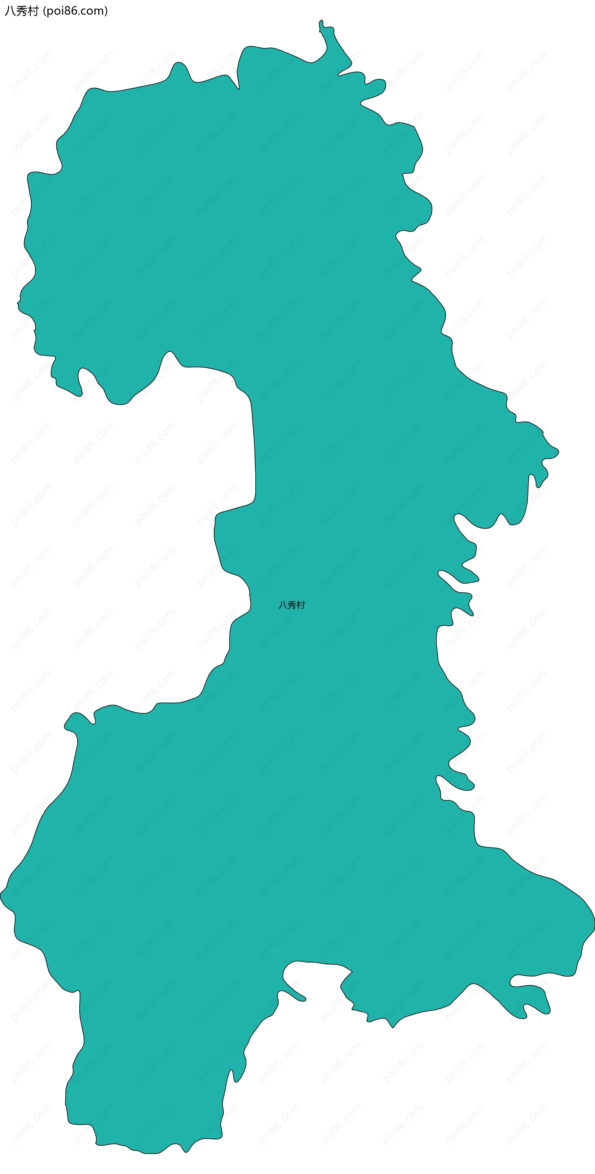 八秀村边界地图