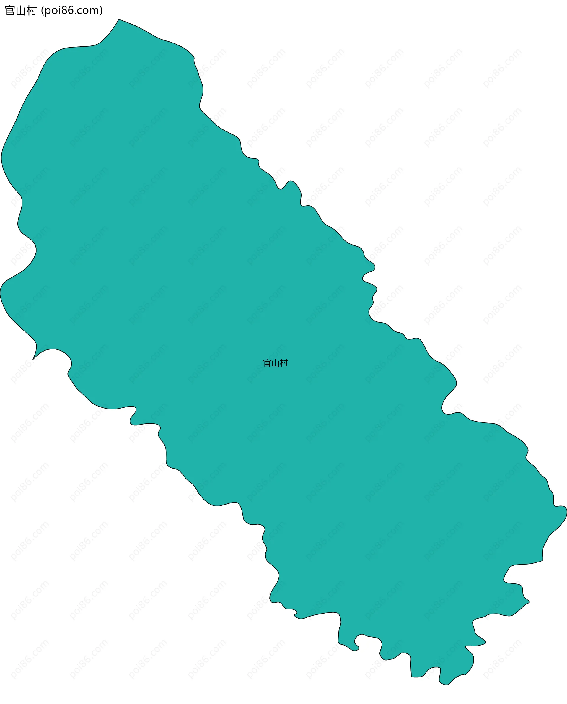 官山村边界地图