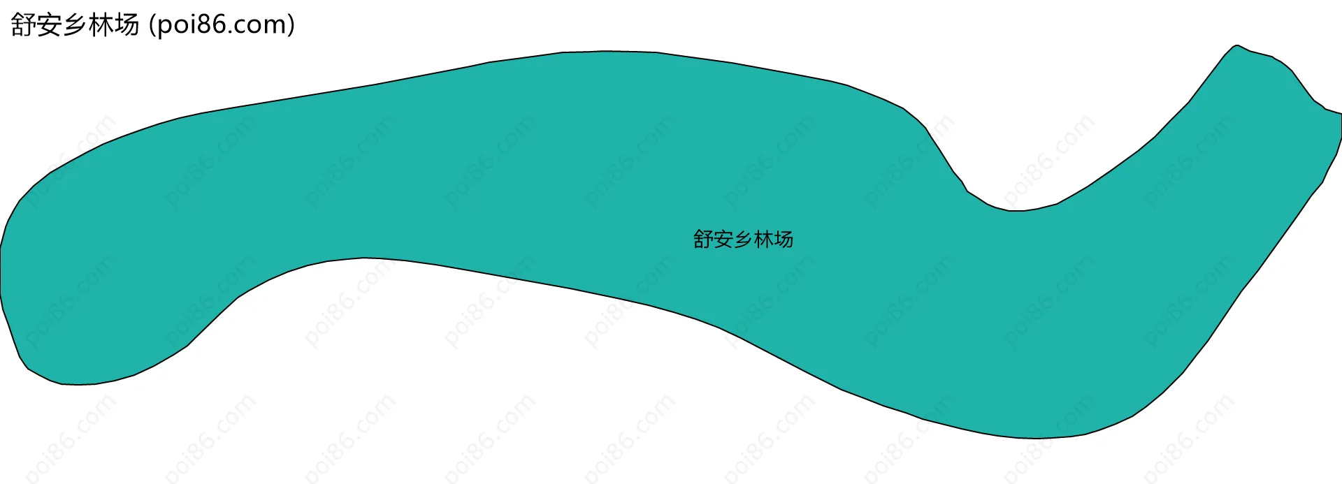 舒安乡林场边界地图