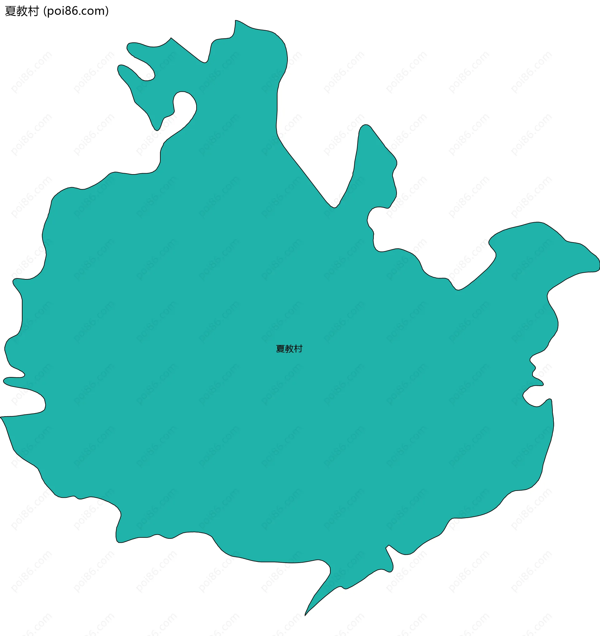 夏教村边界地图