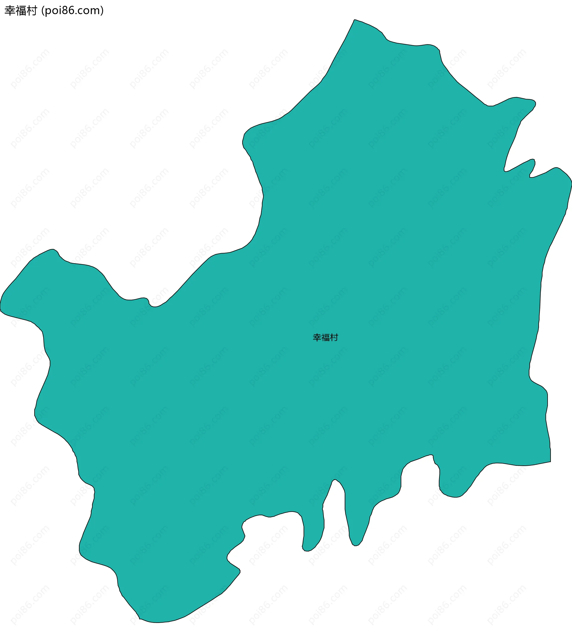 幸福村边界地图