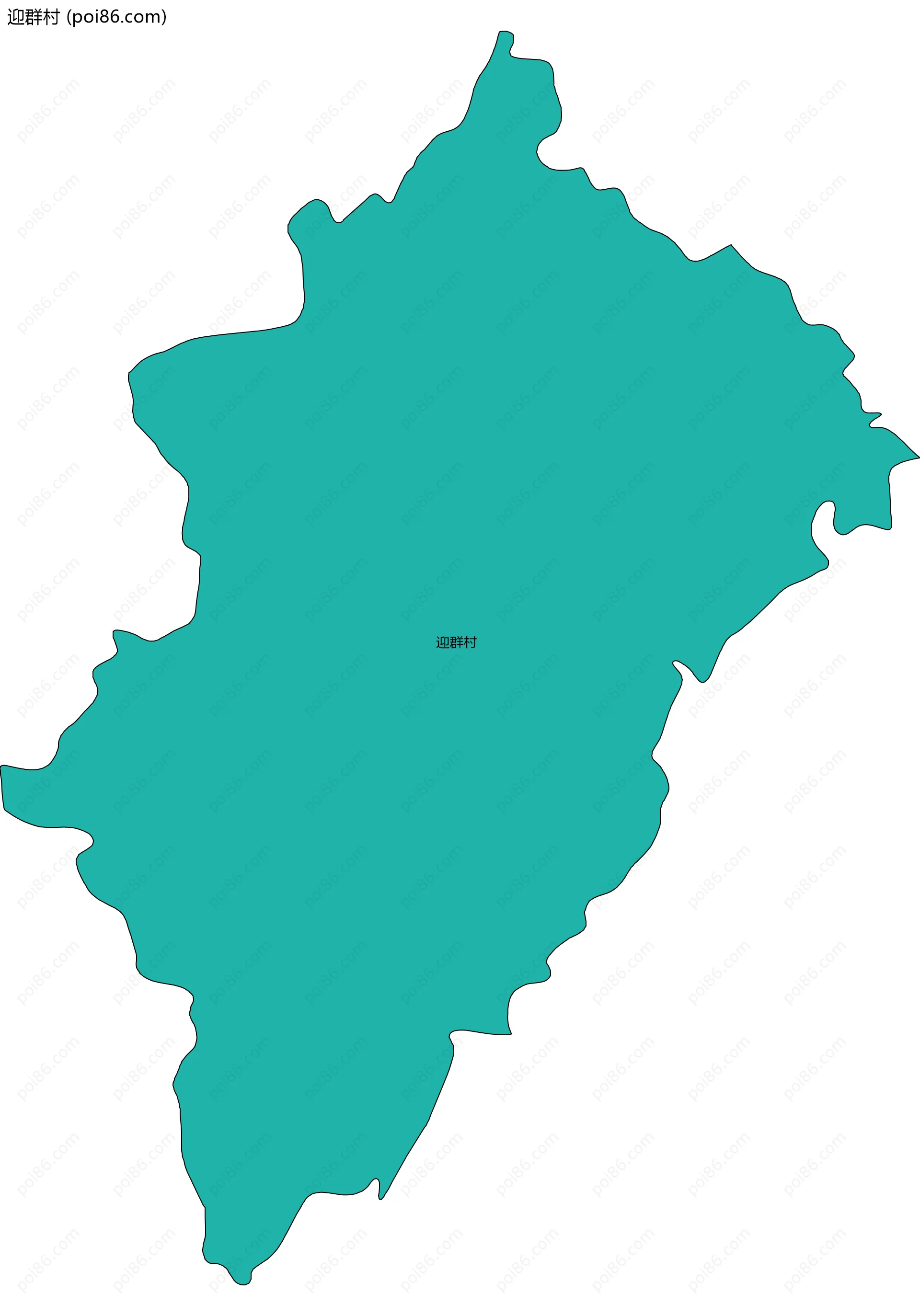 迎群村边界地图