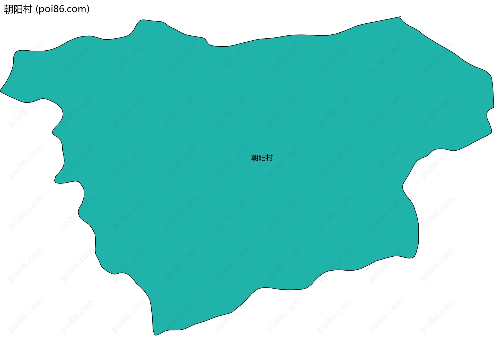 朝阳村边界地图