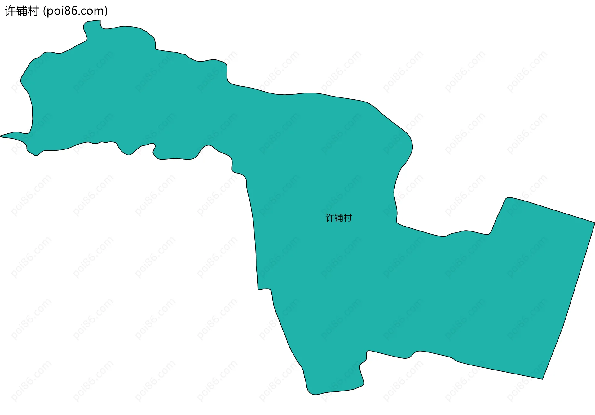 许铺村边界地图