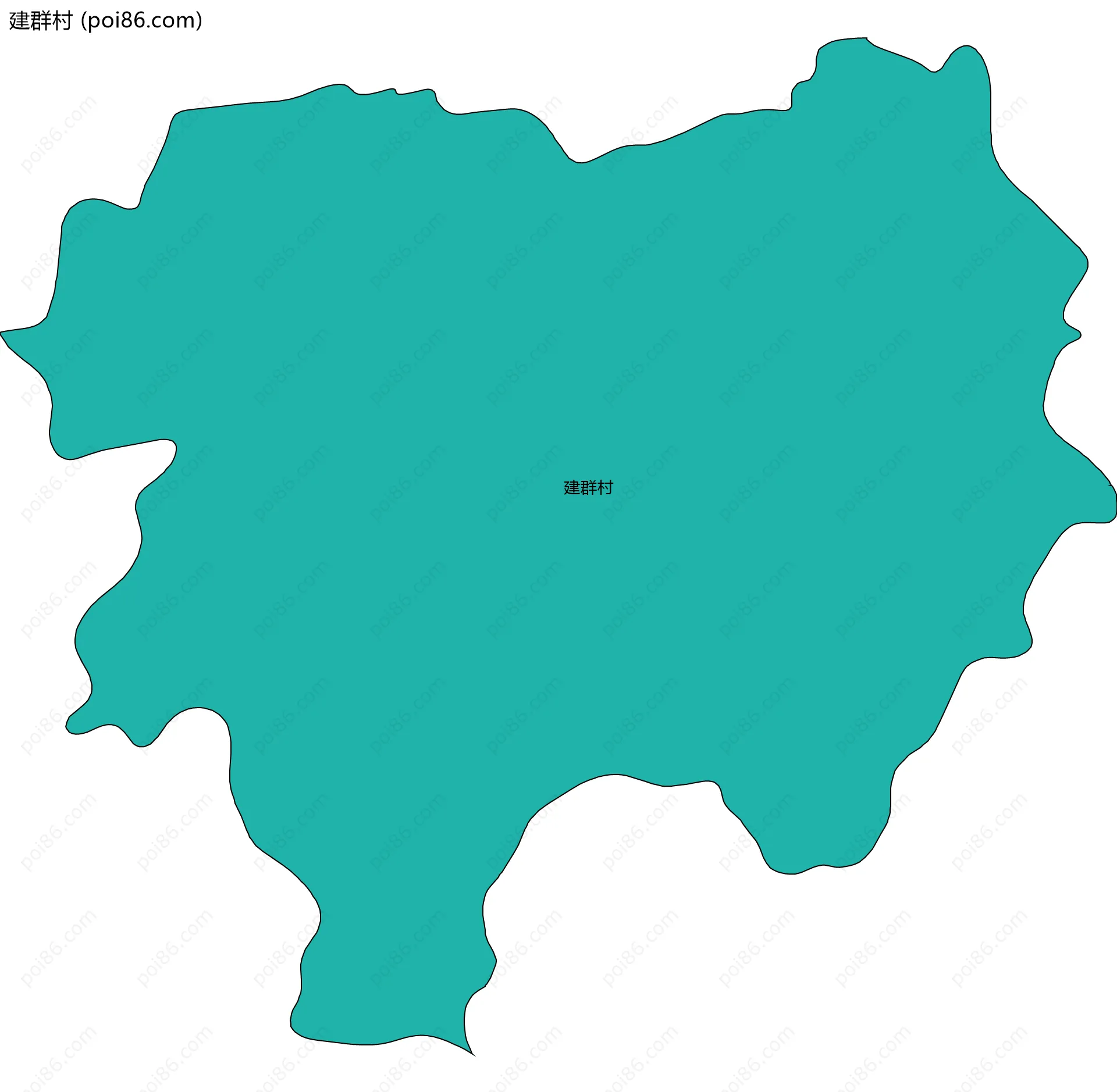 建群村边界地图
