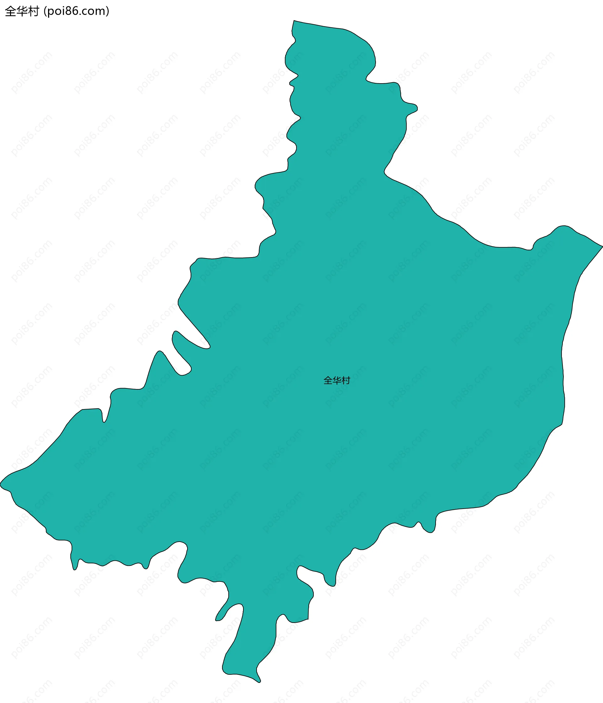 全华村边界地图