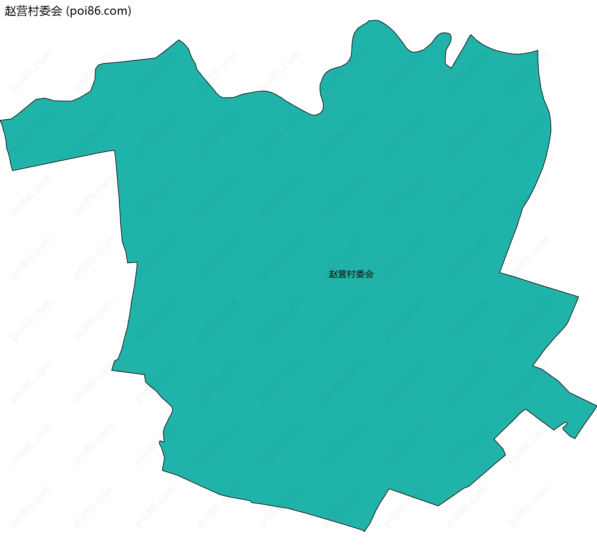 赵营村委会边界地图