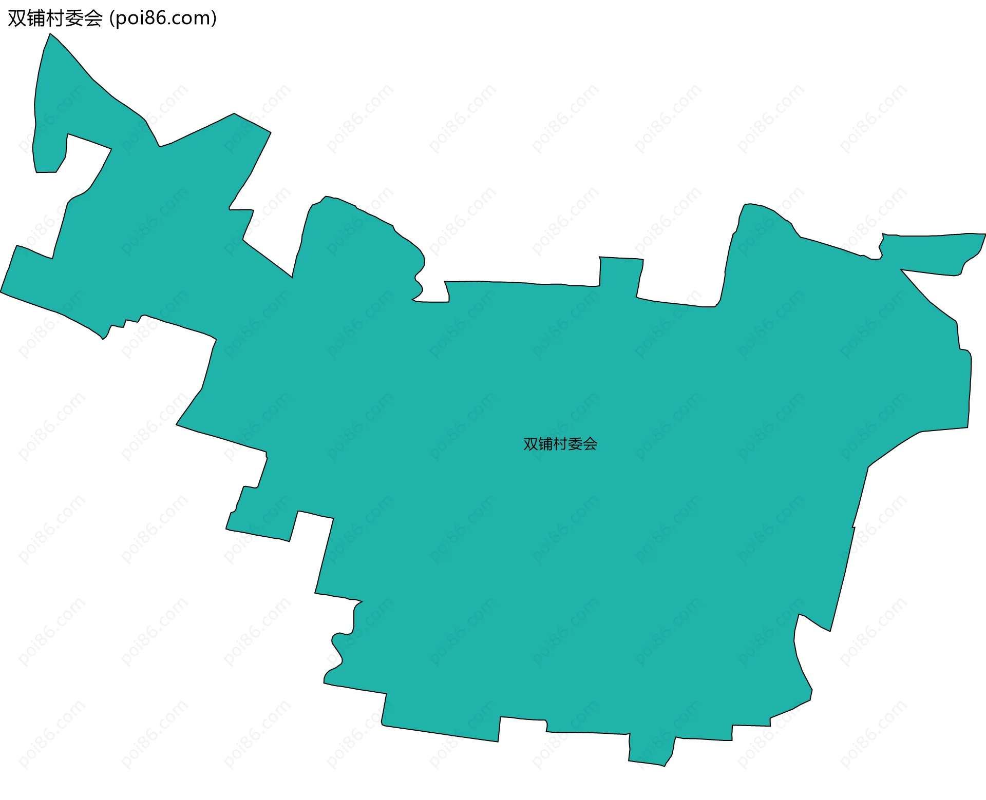 双铺村委会边界地图