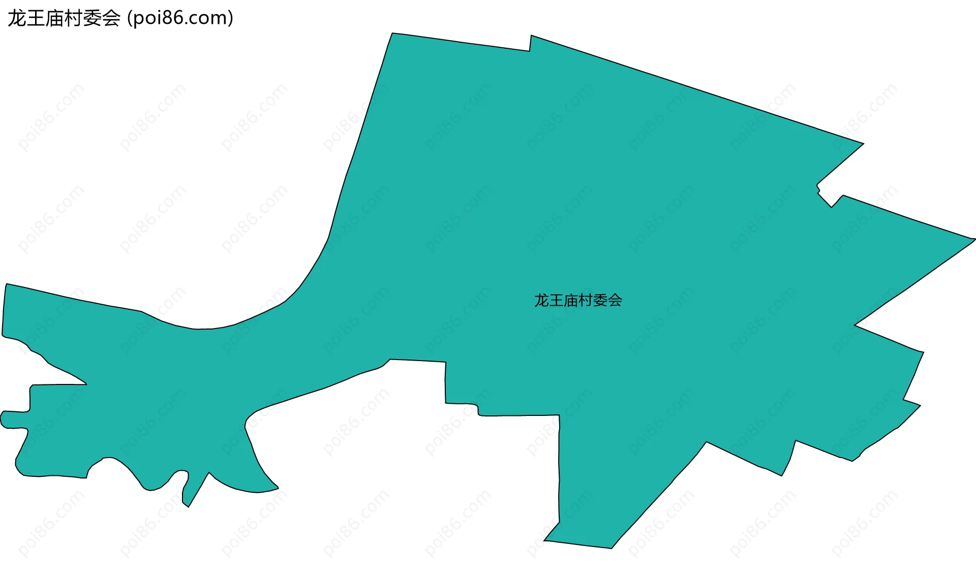 龙王庙村委会边界地图