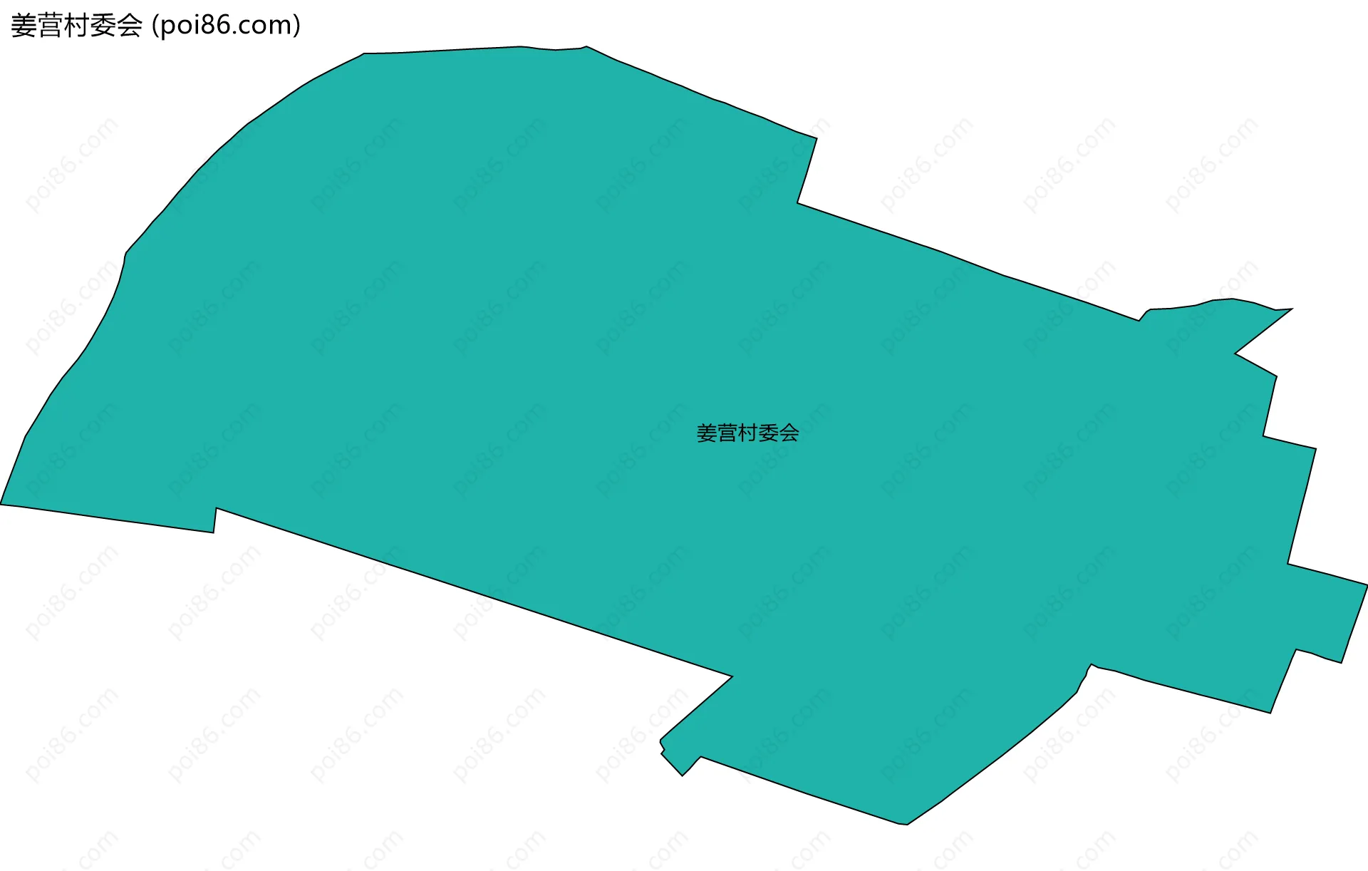 姜营村委会边界地图