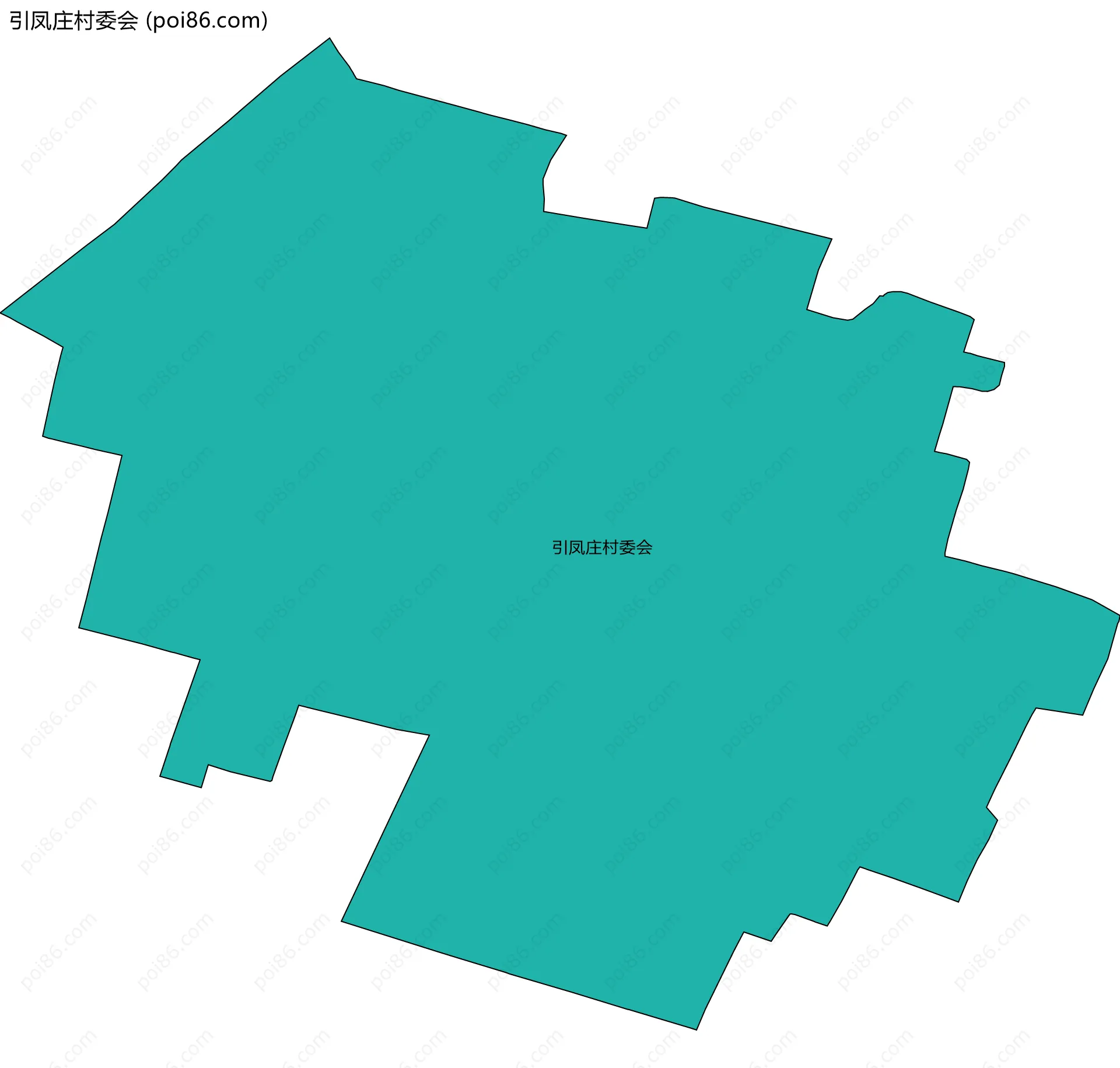 引凤庄村委会边界地图