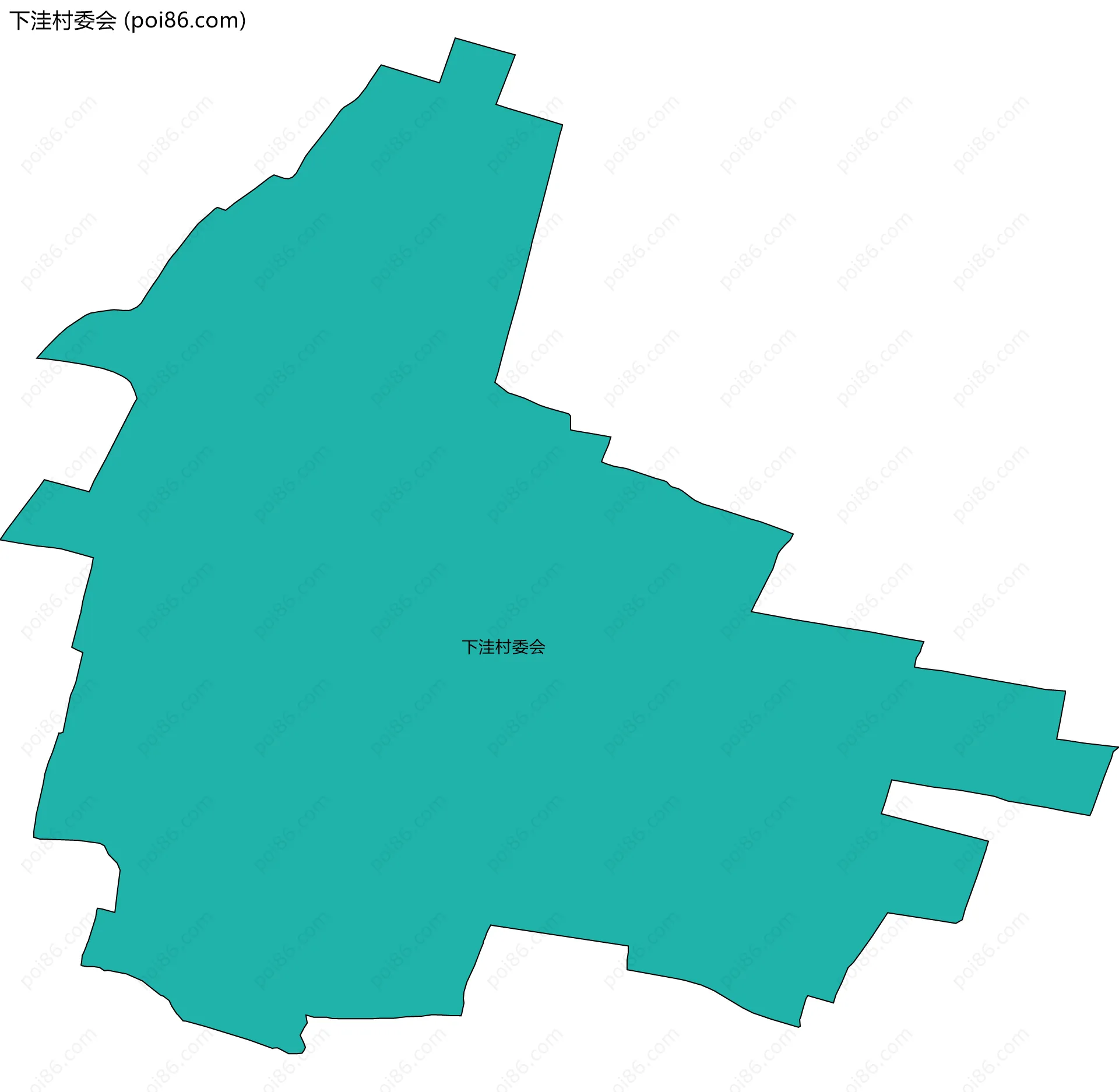 下洼村委会边界地图
