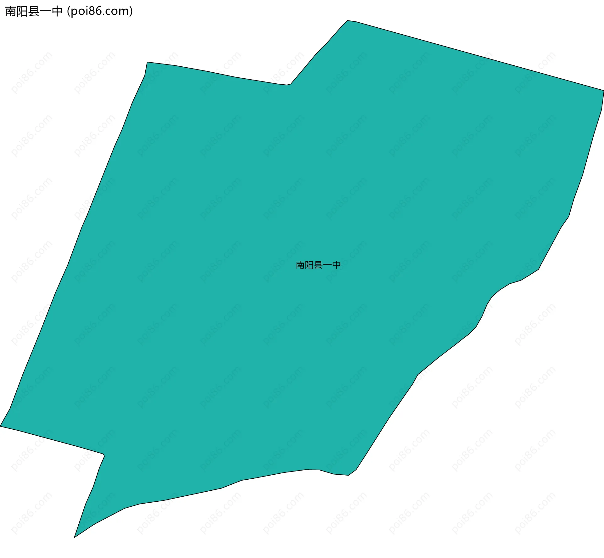 南阳县一中边界地图