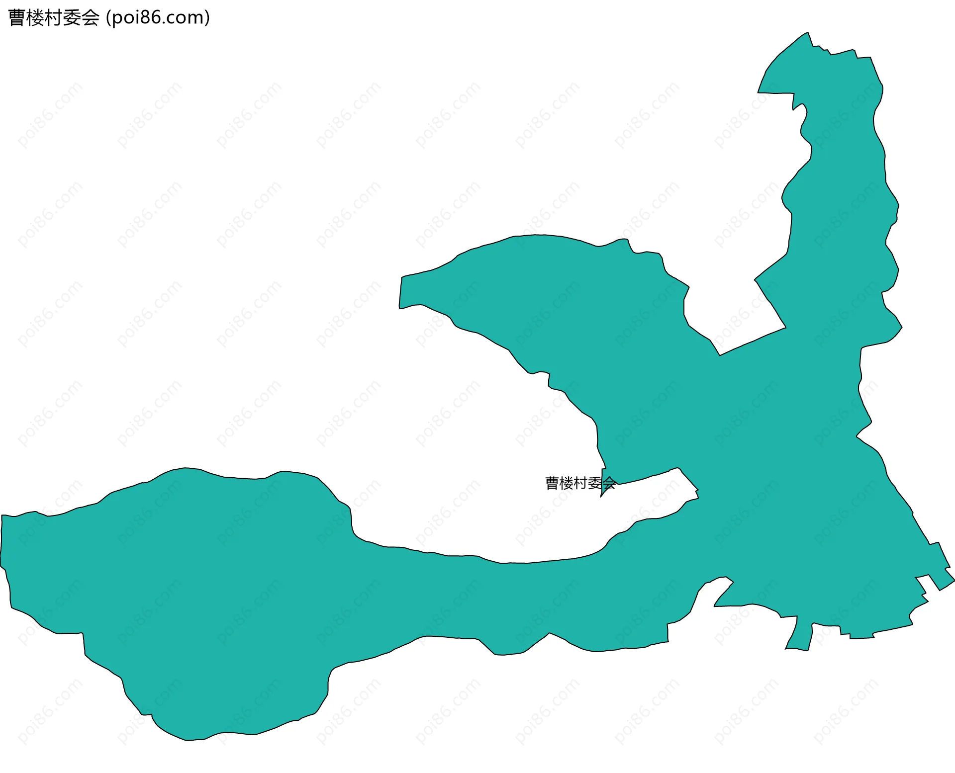 曹楼村委会边界地图
