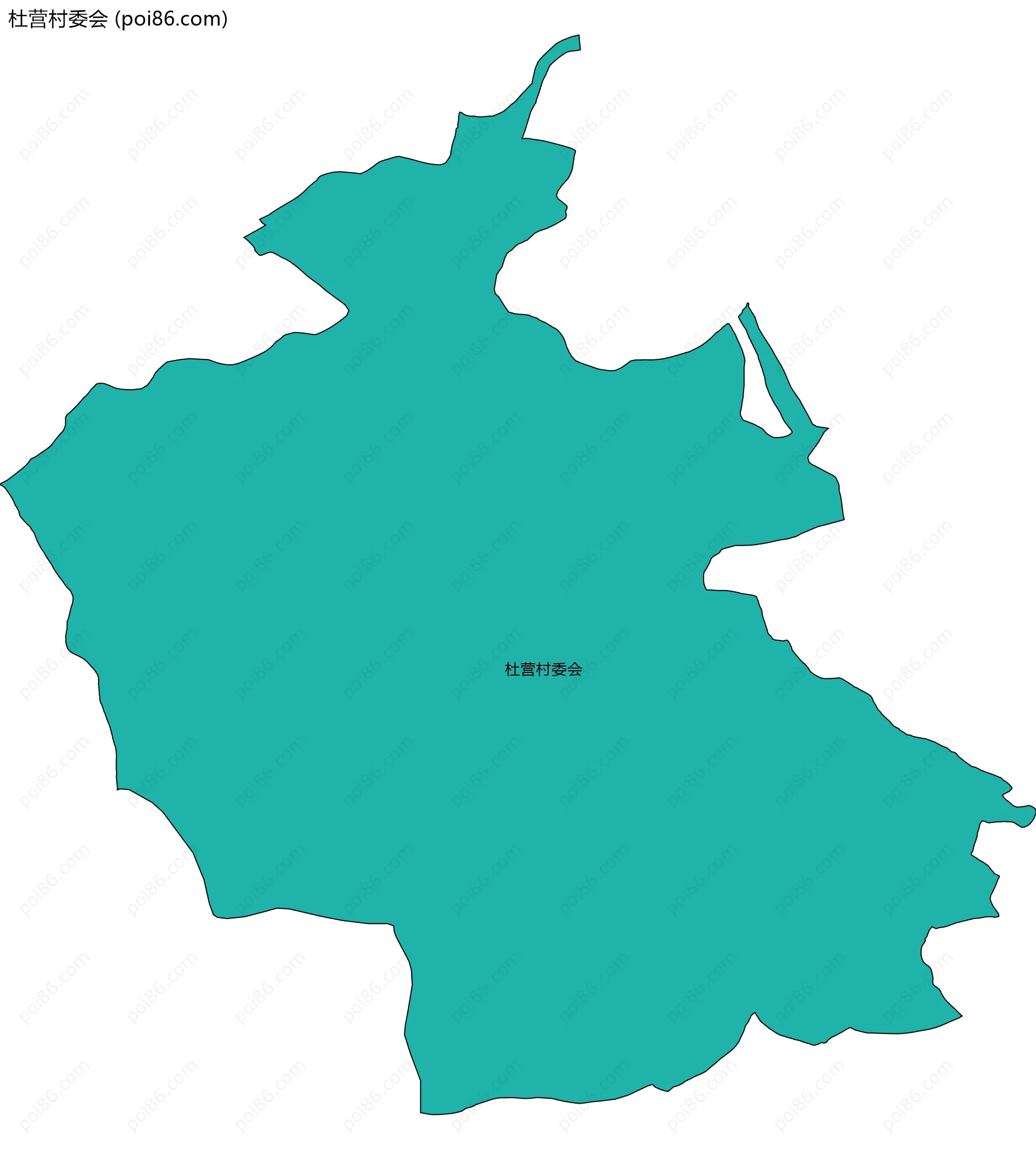 杜营村委会边界地图