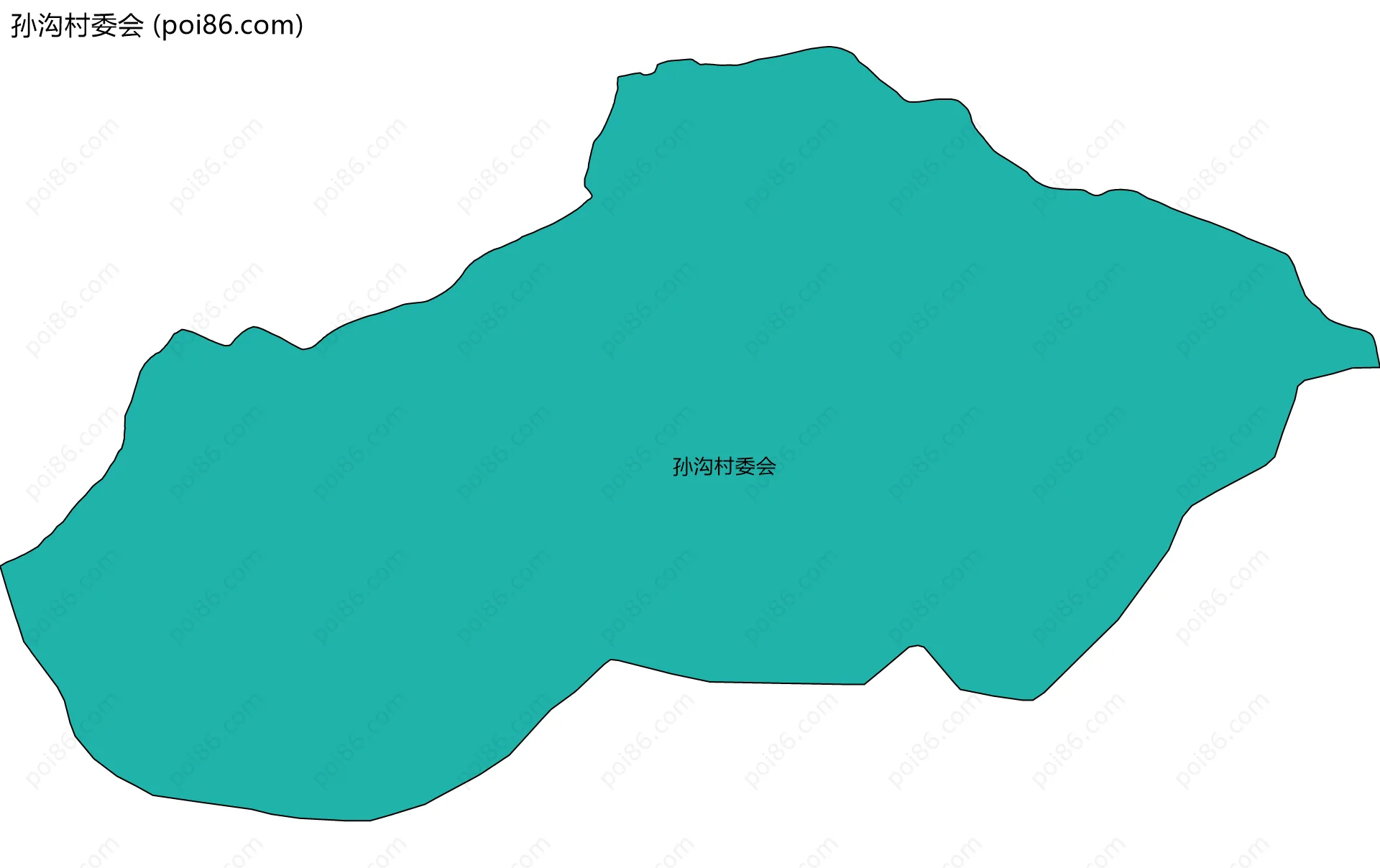 孙沟村委会边界地图