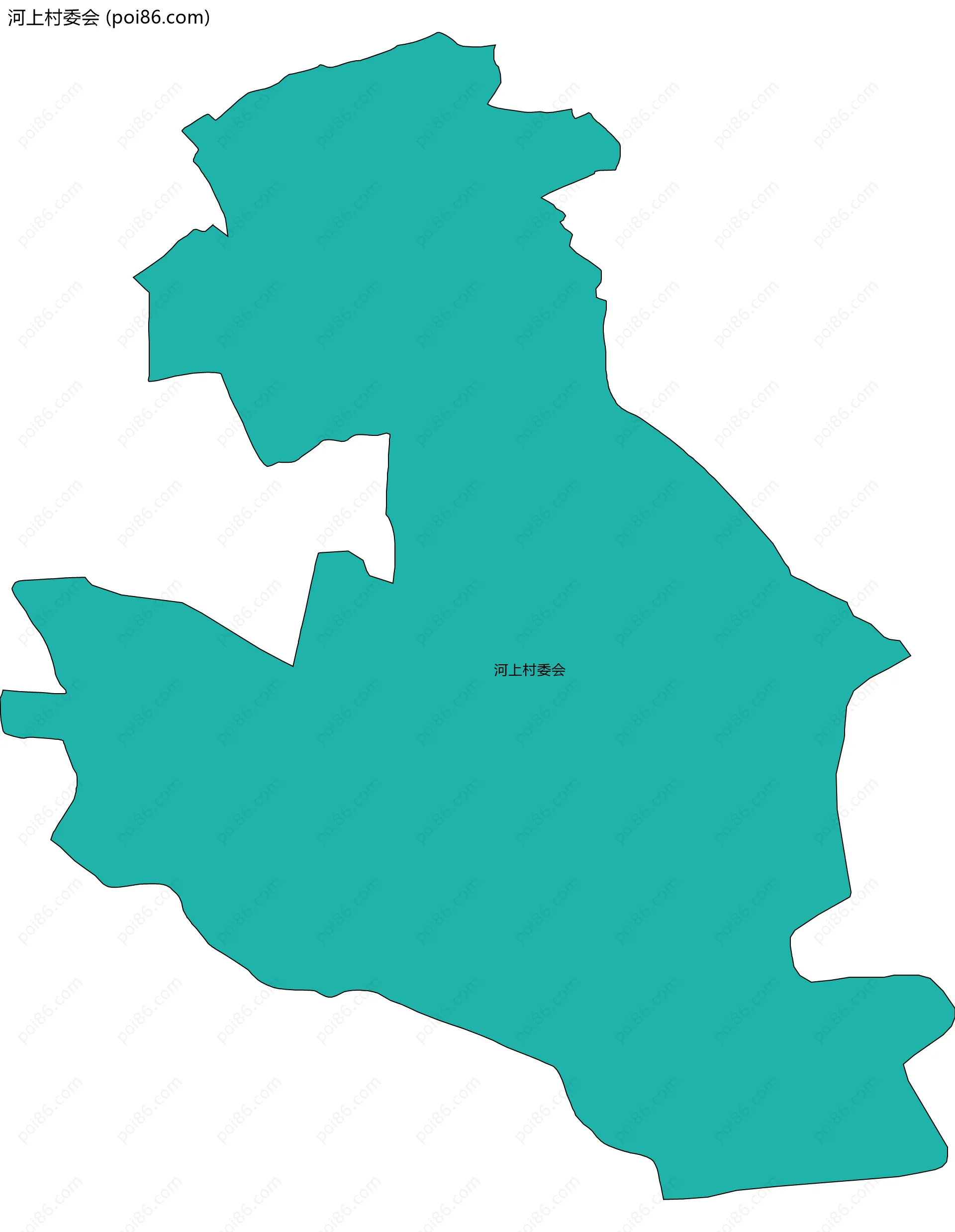 河上村委会边界地图