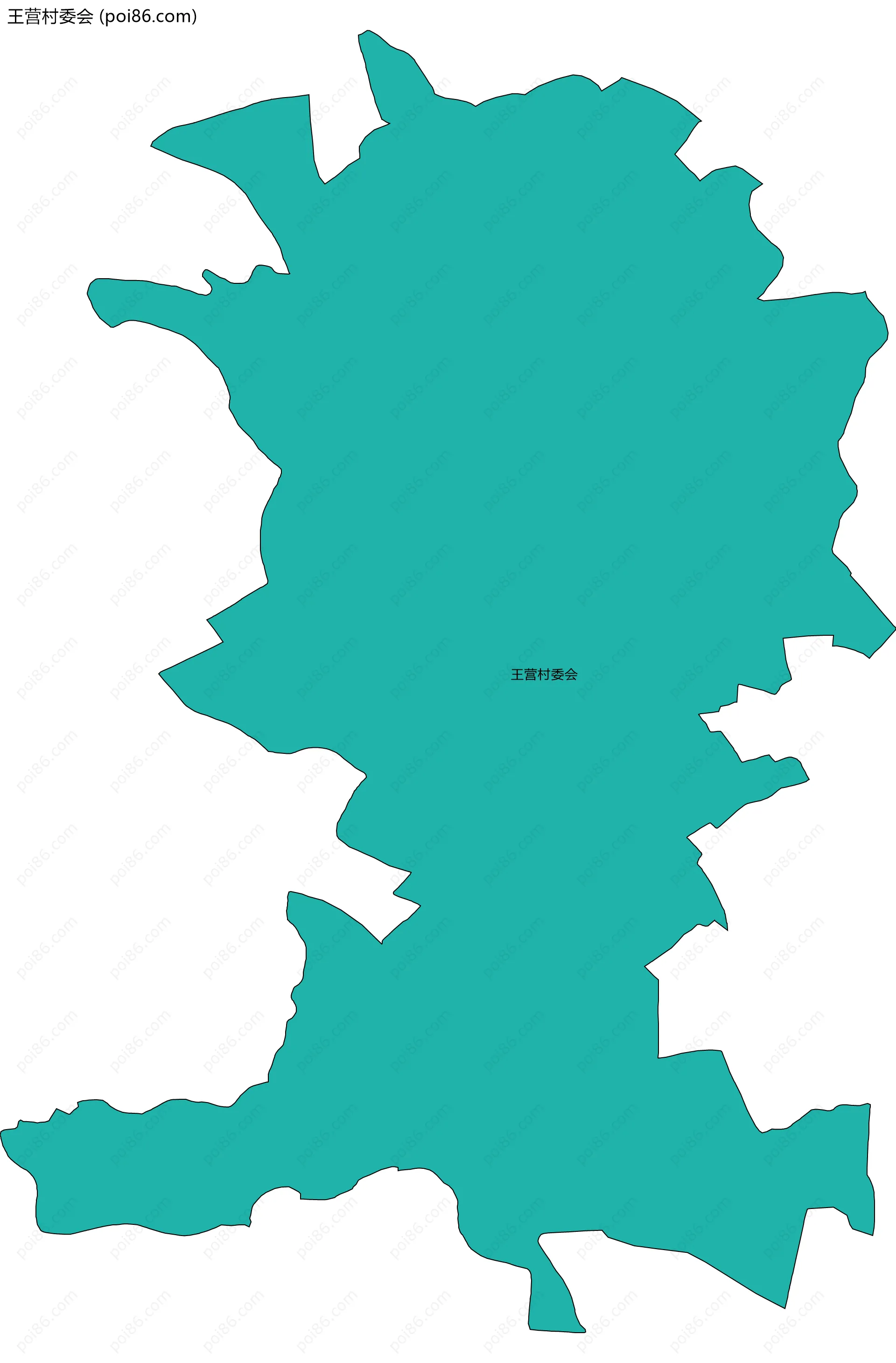 王营村委会边界地图