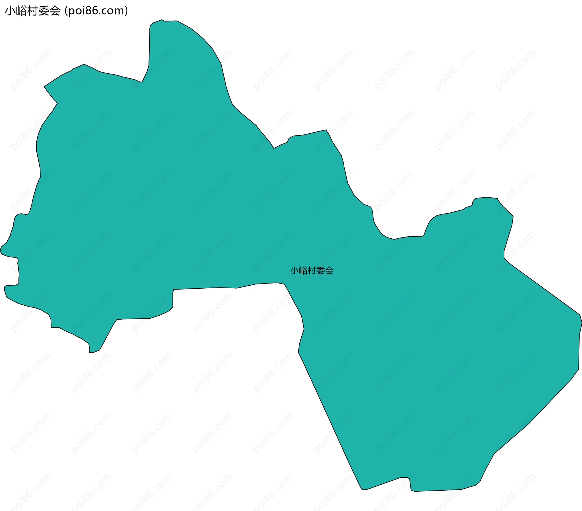 小峪村委会边界地图