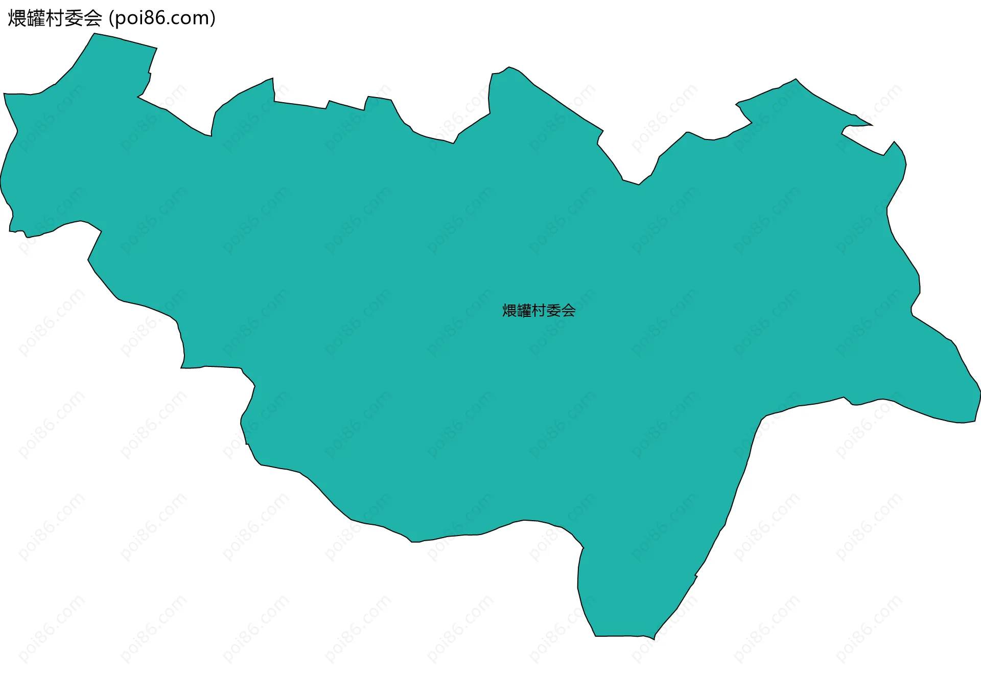 煨罐村委会边界地图