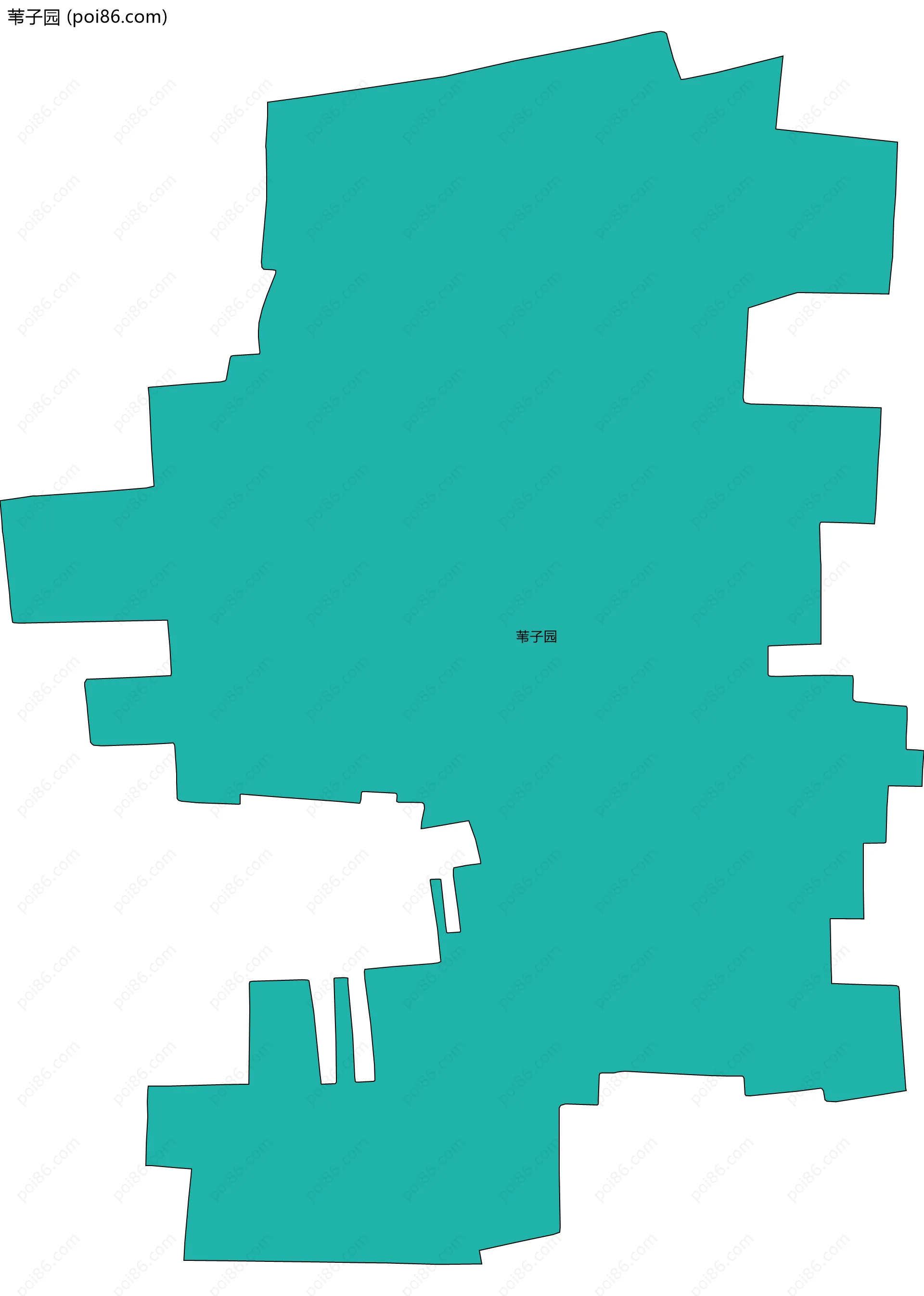 苇子园边界地图