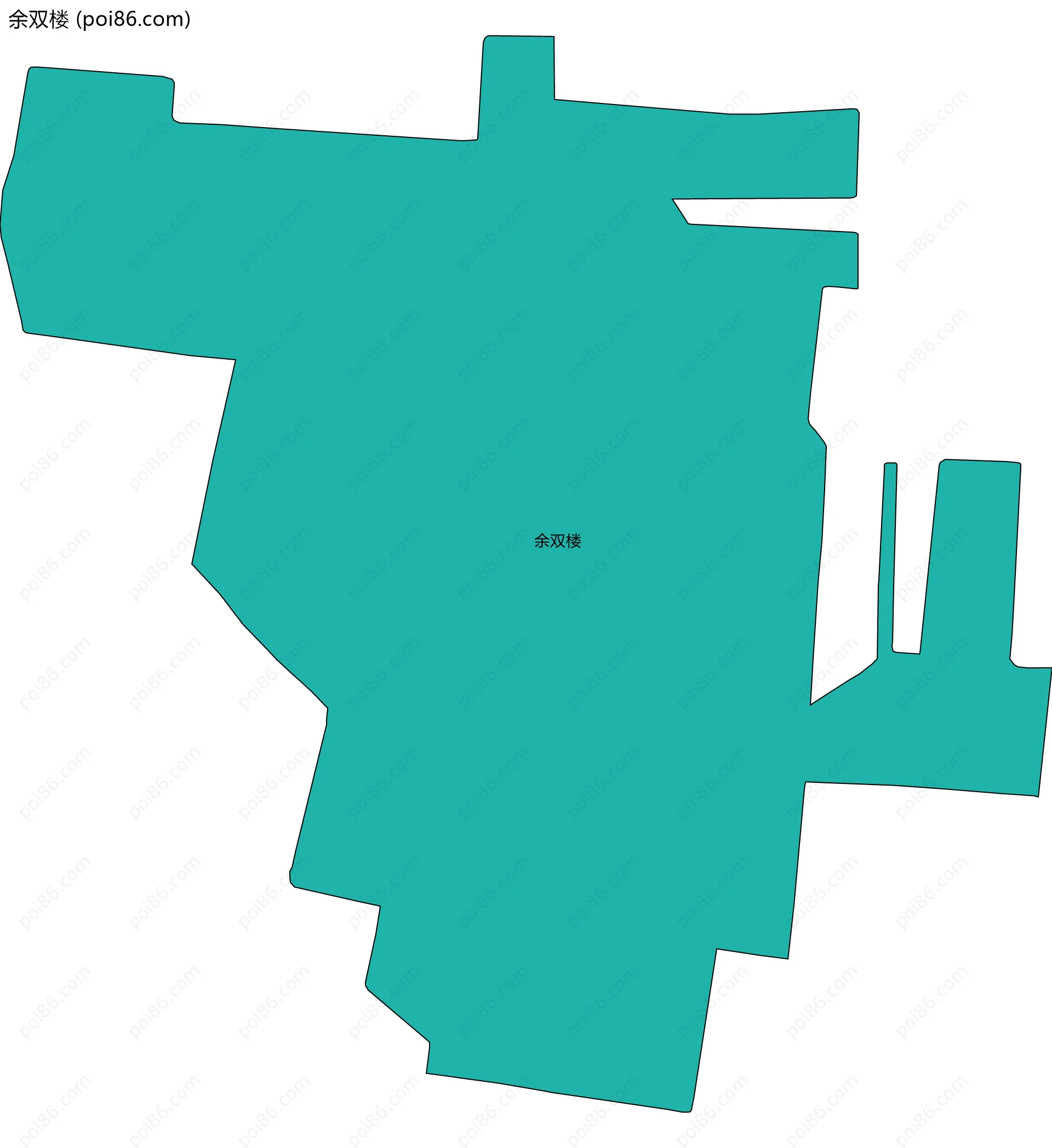 余双楼边界地图